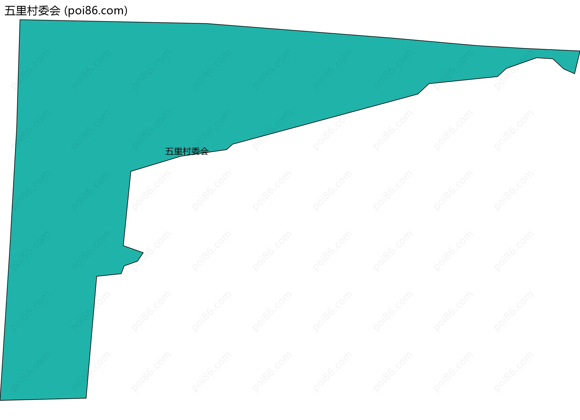 五里村委会边界地图