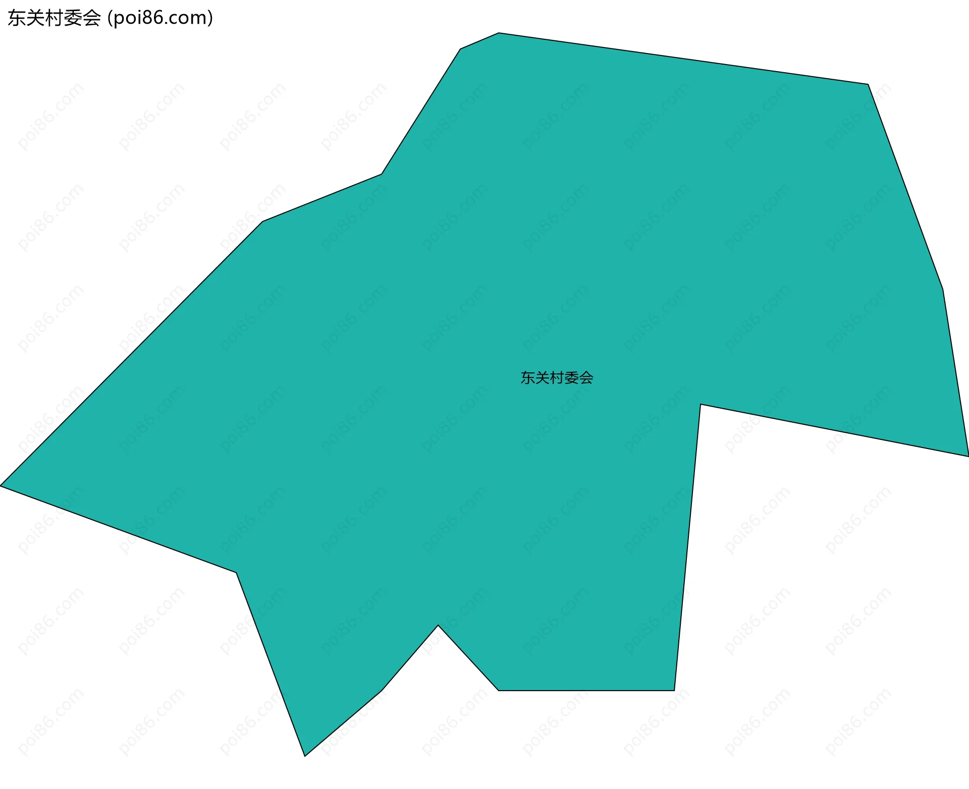 东关村委会边界地图