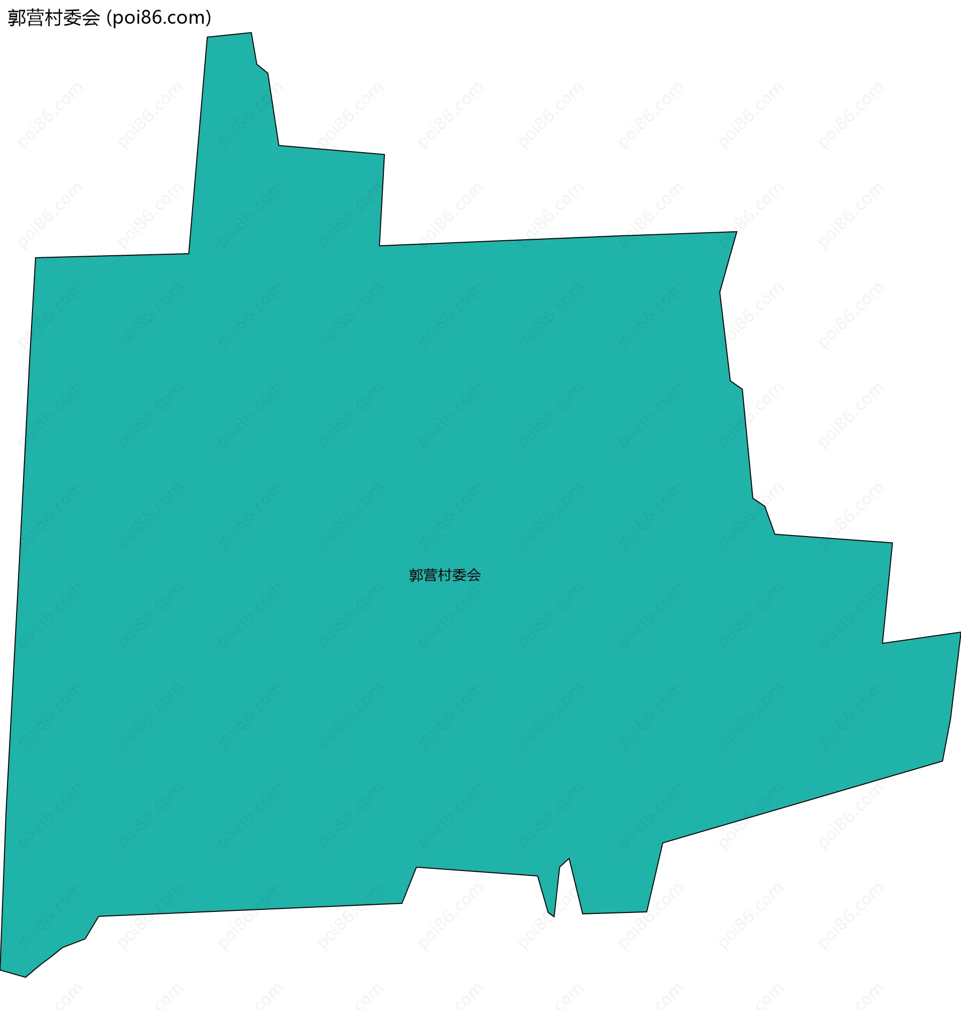 郭营村委会边界地图