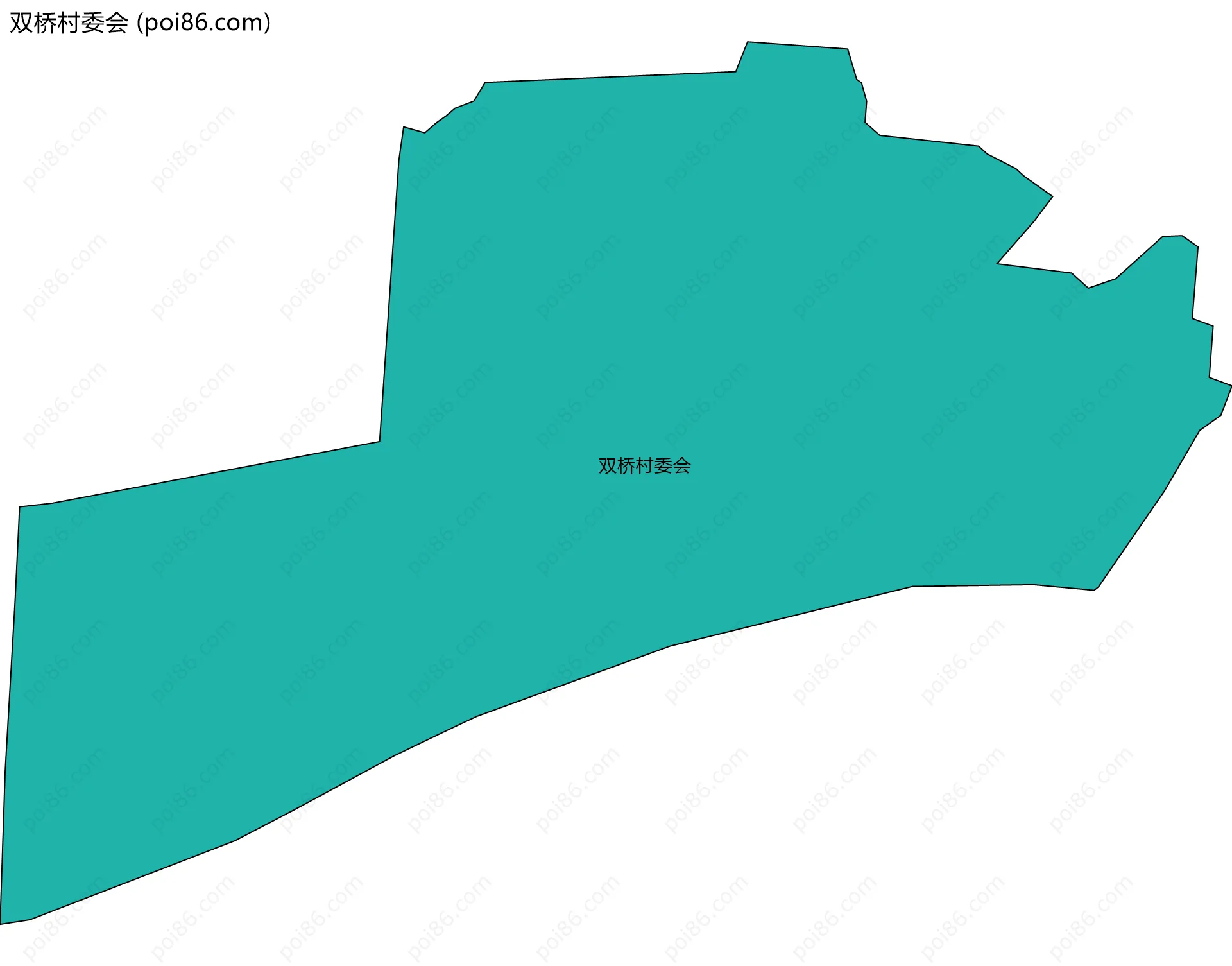 双桥村委会边界地图