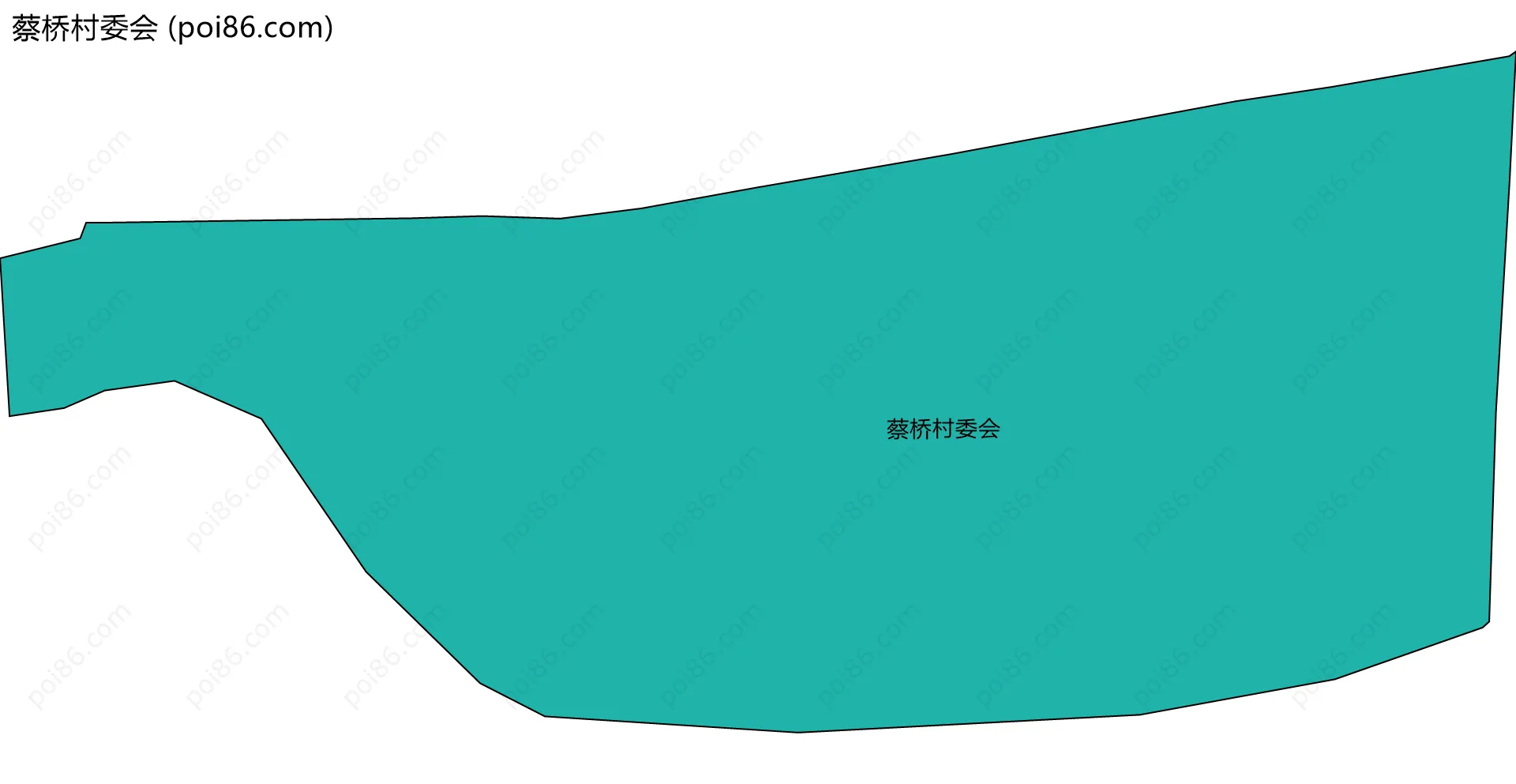蔡桥村委会边界地图