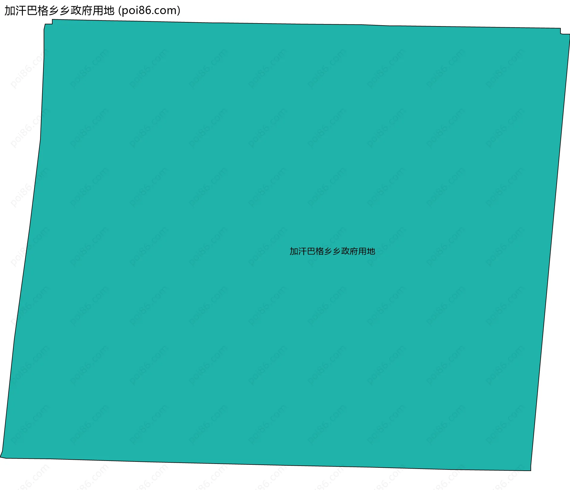 加汗巴格乡乡政府用地边界地图