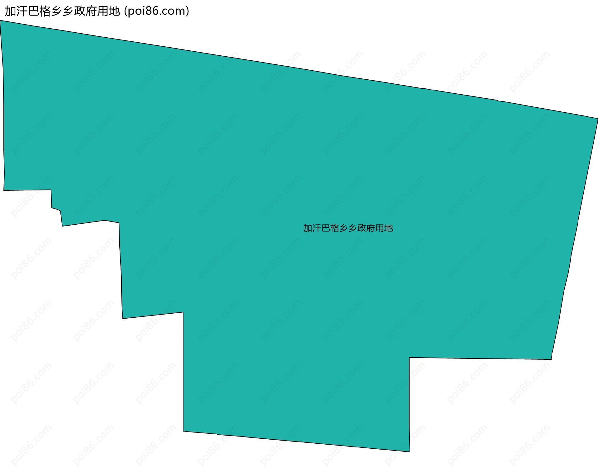 加汗巴格乡乡政府用地边界地图
