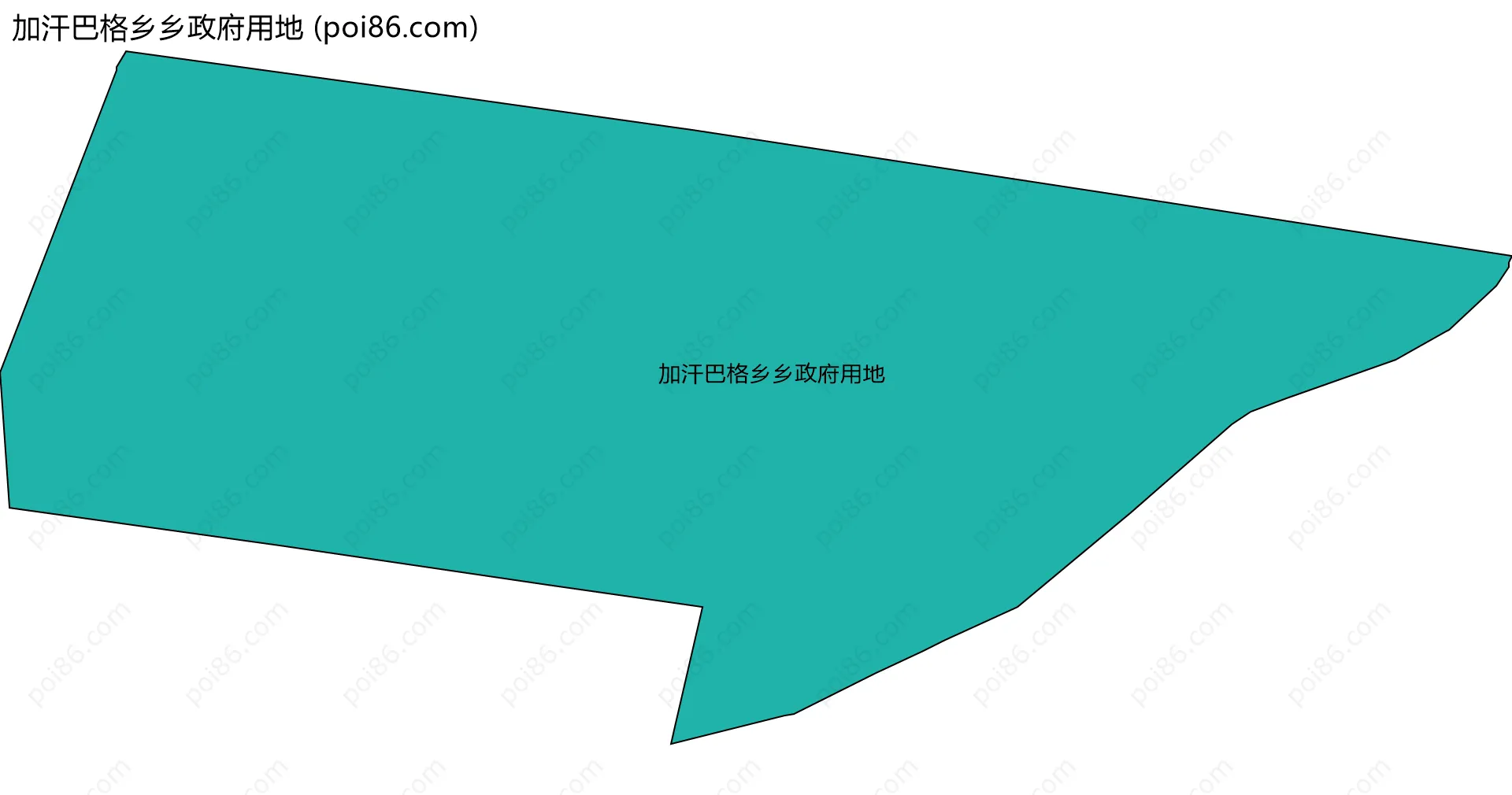 加汗巴格乡乡政府用地边界地图