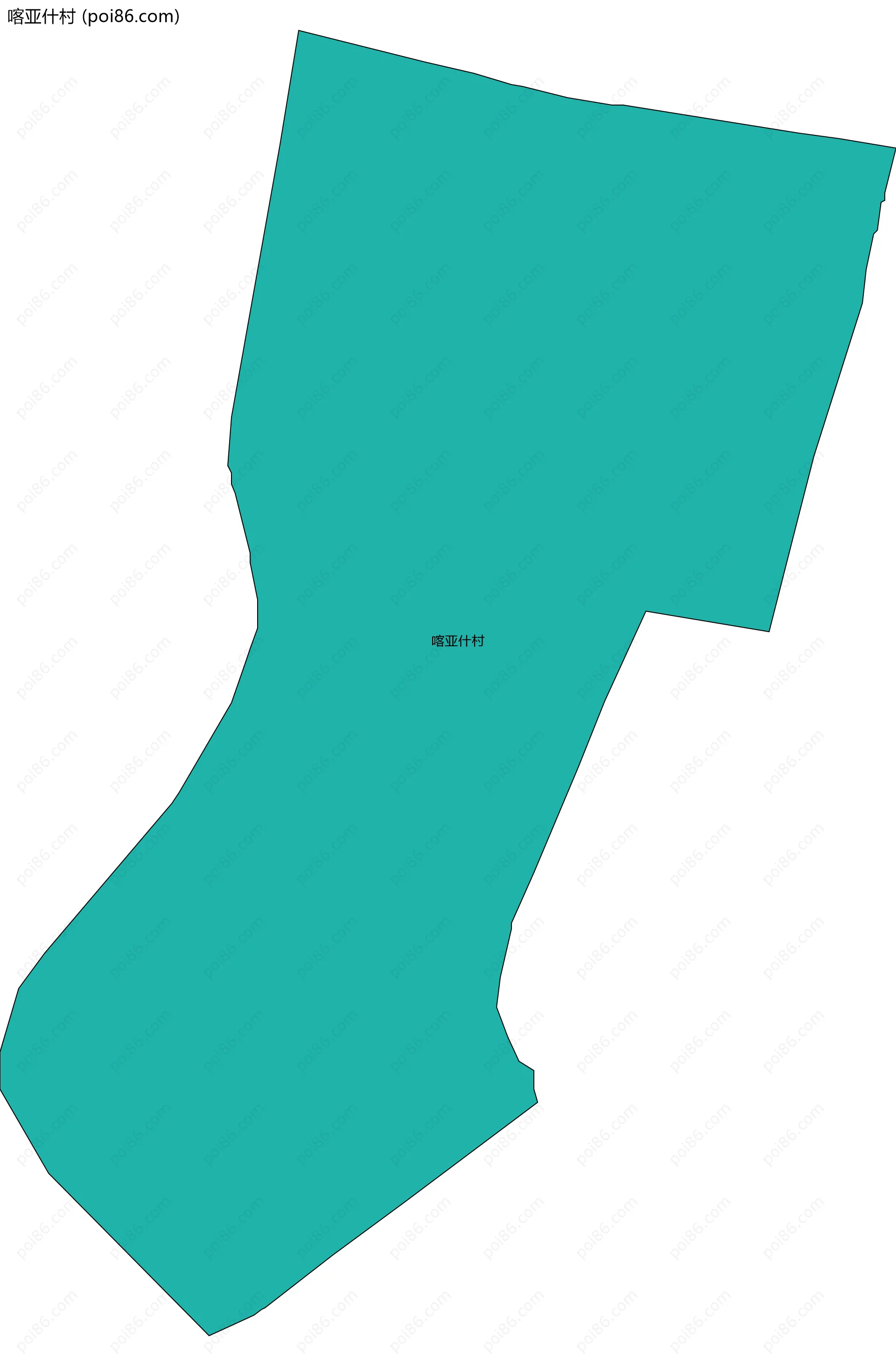 喀亚什村边界地图