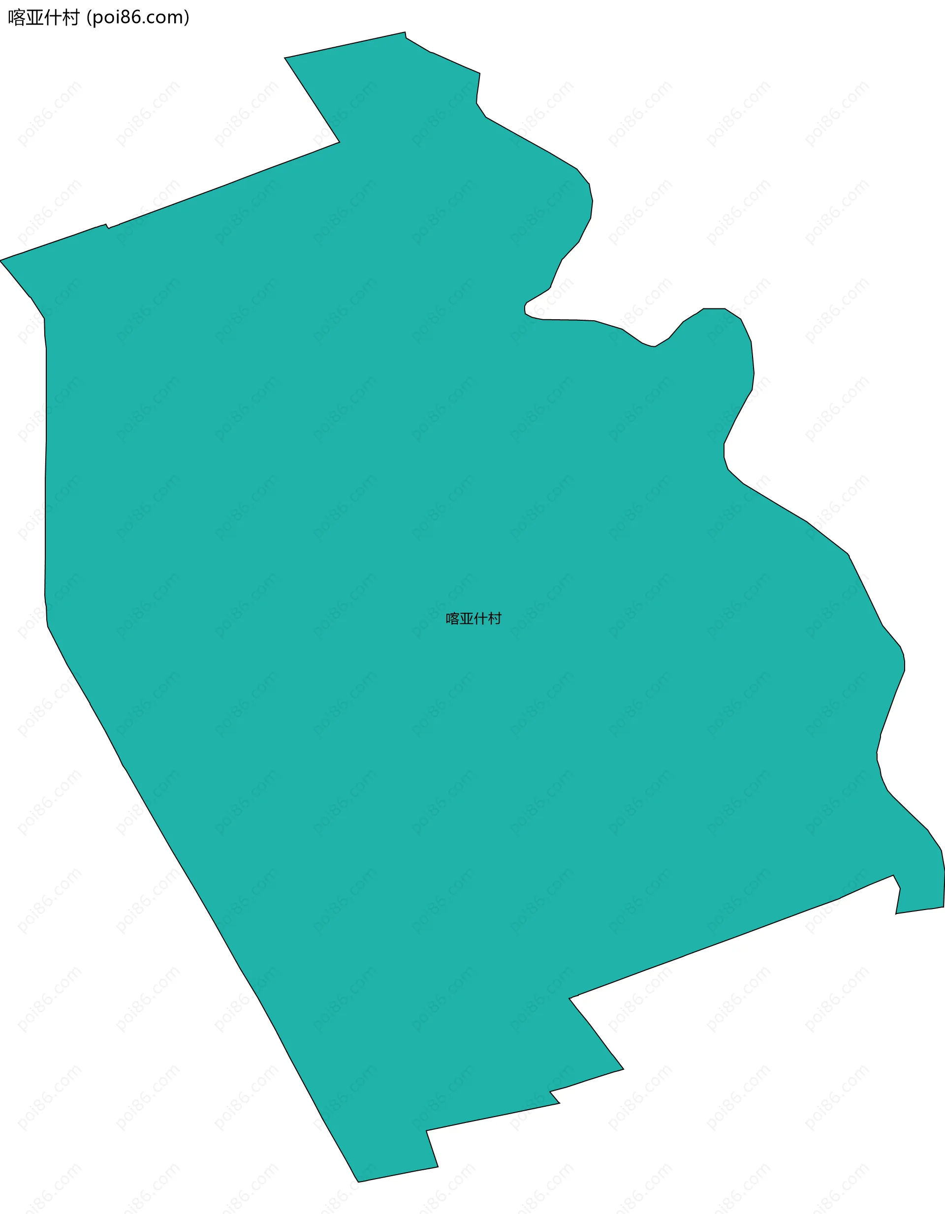 喀亚什村边界地图