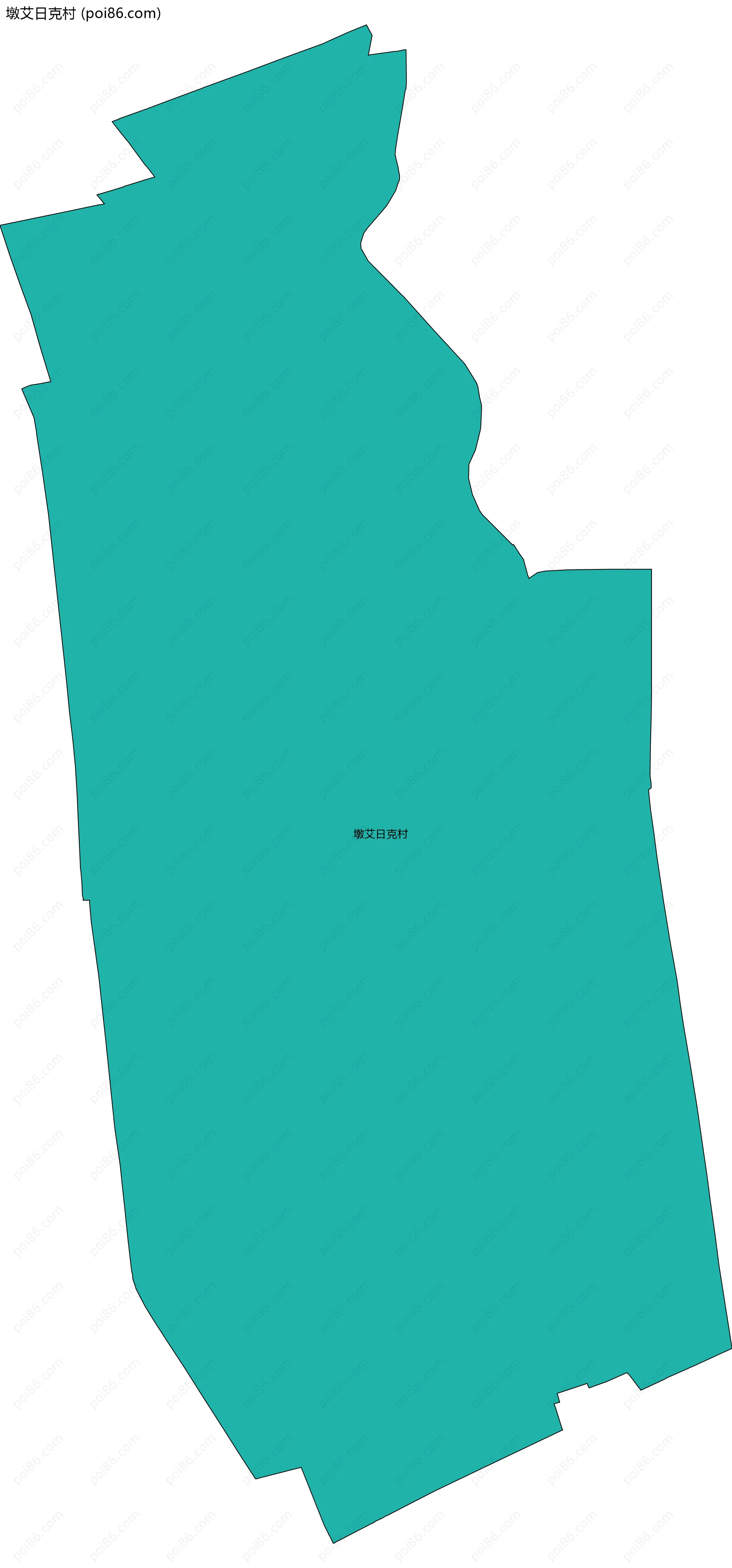 墩艾日克村边界地图