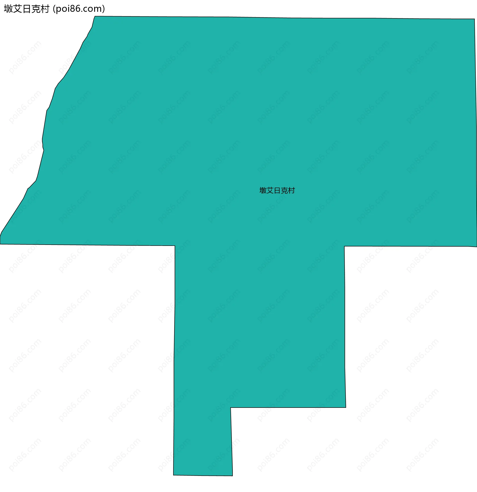 墩艾日克村边界地图