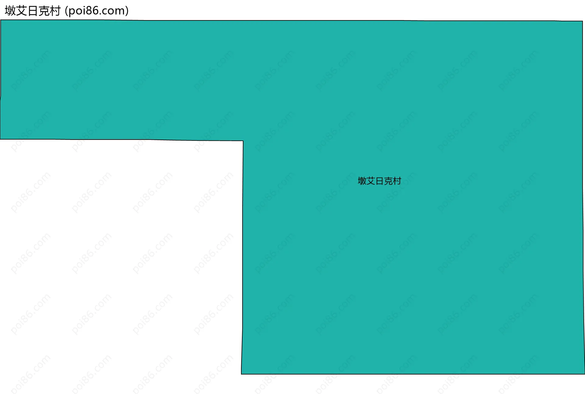 墩艾日克村边界地图