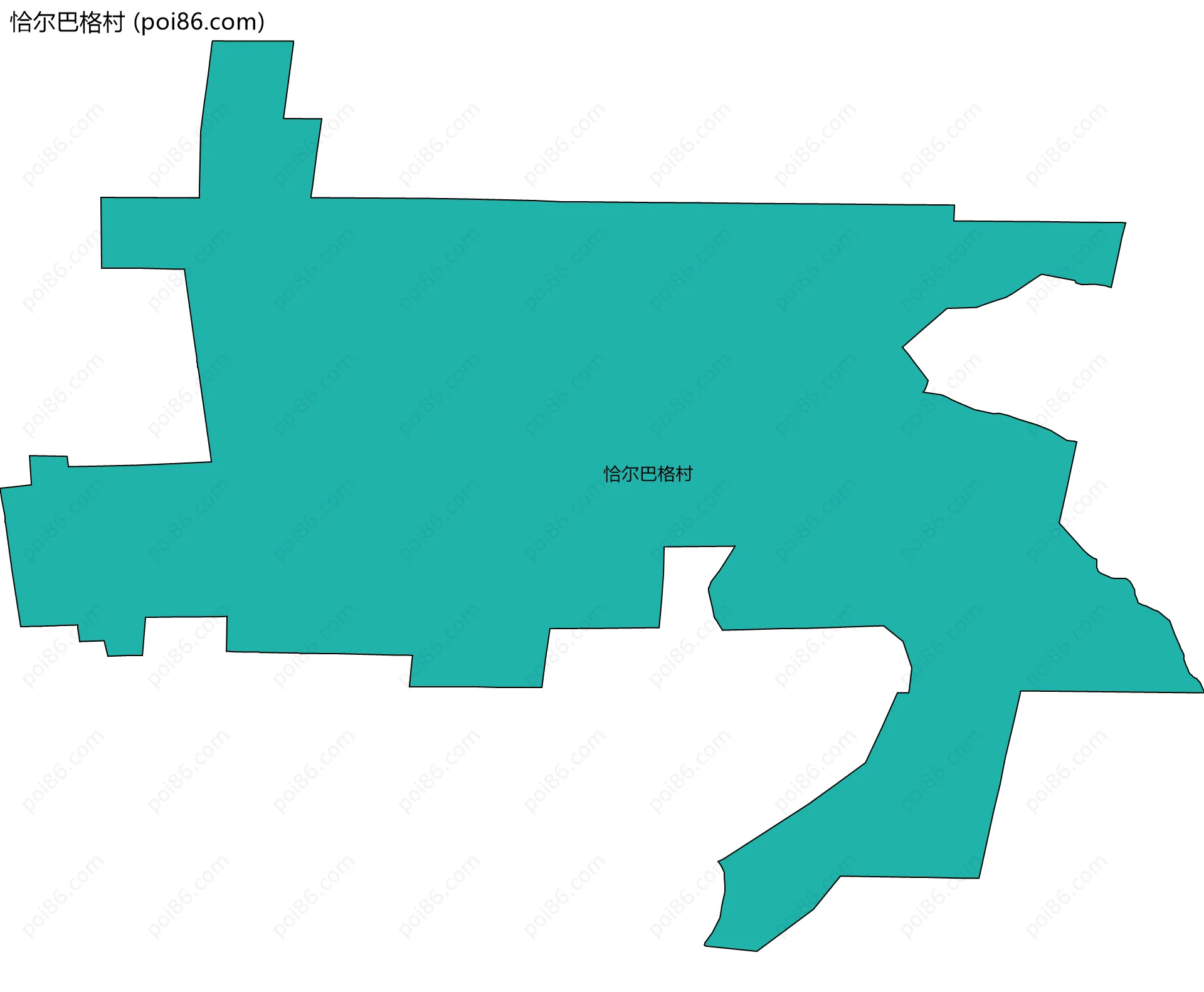 恰尔巴格村边界地图