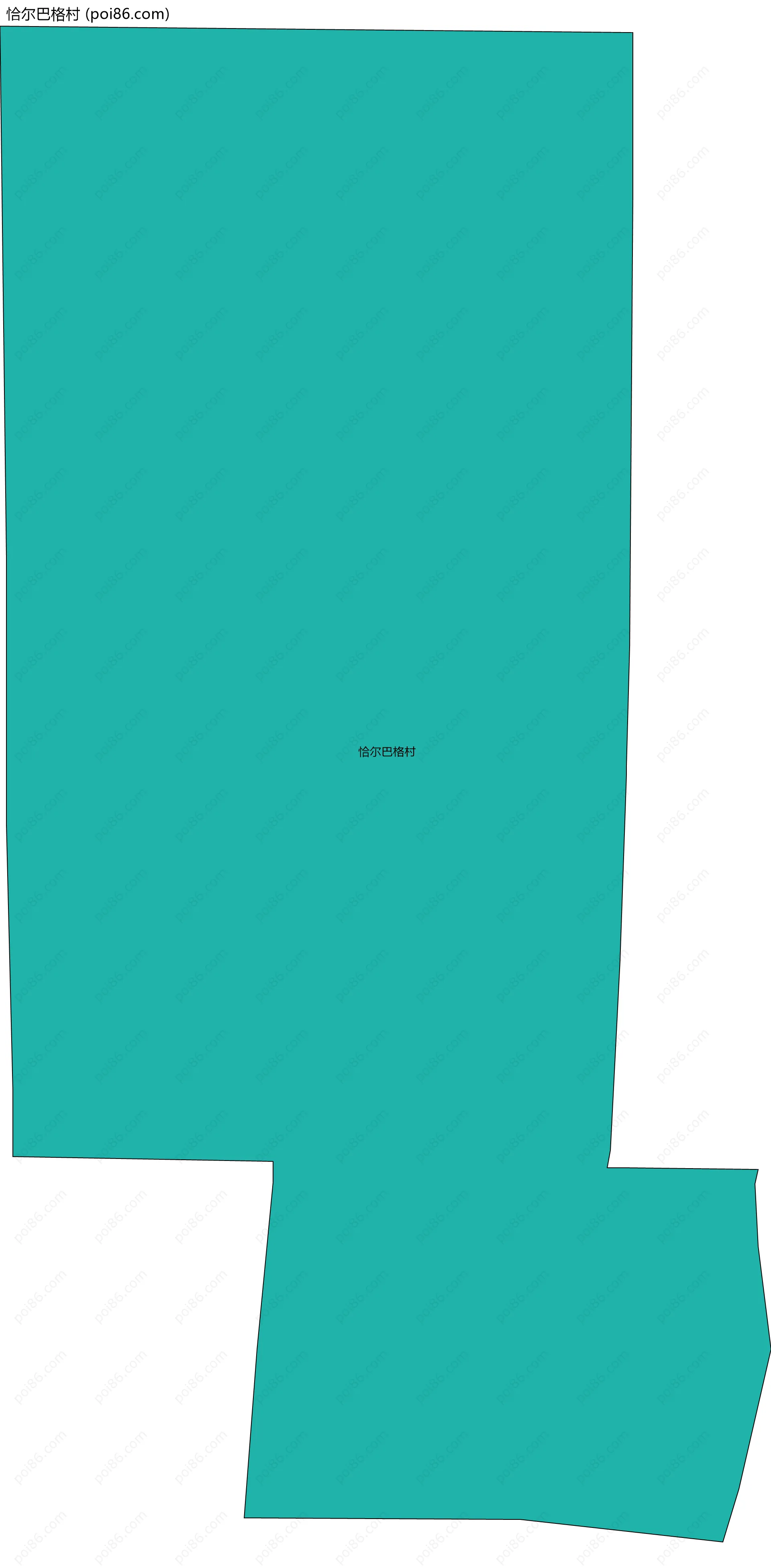 恰尔巴格村边界地图