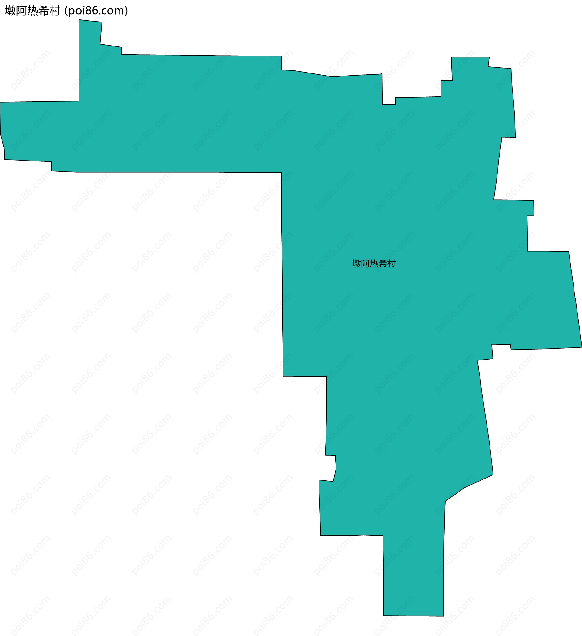 墩阿热希村边界地图