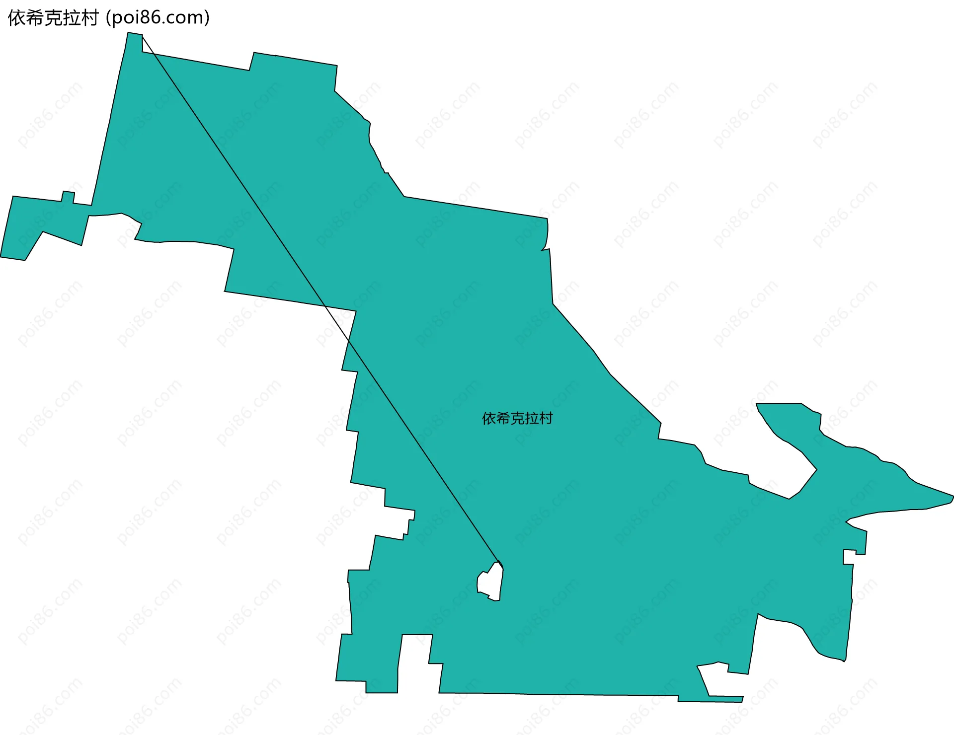 依希克拉村边界地图