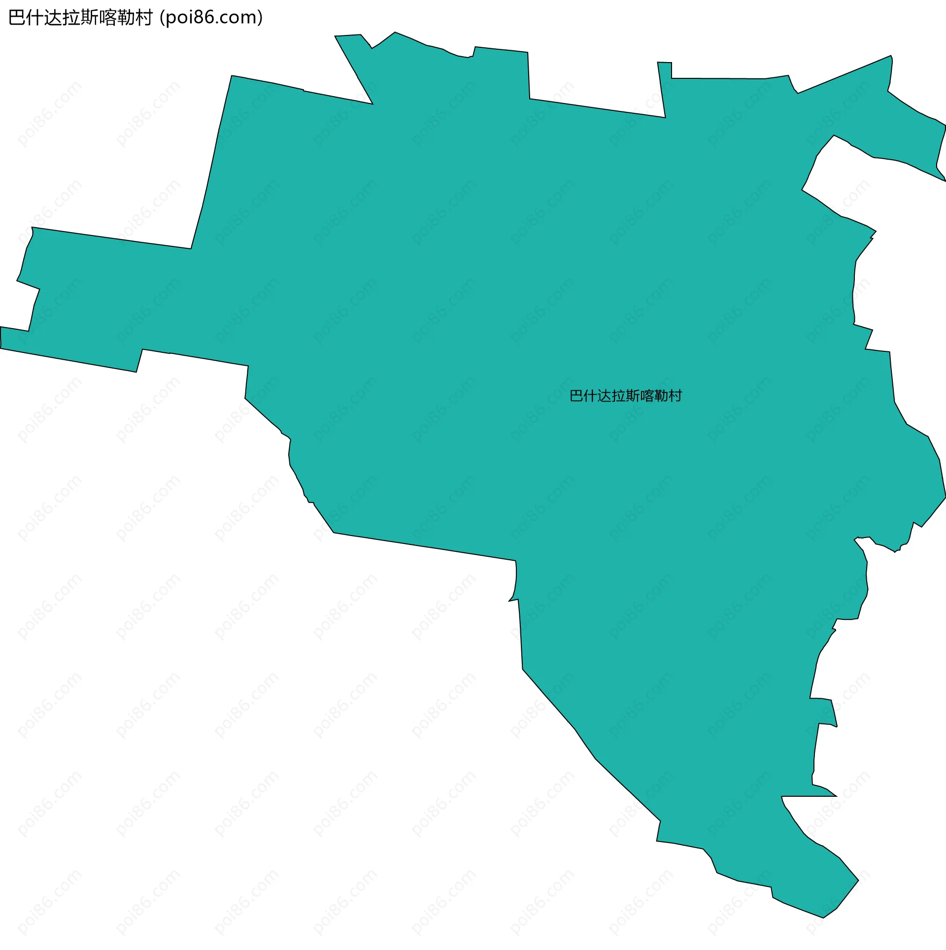 巴什达拉斯喀勒村边界地图