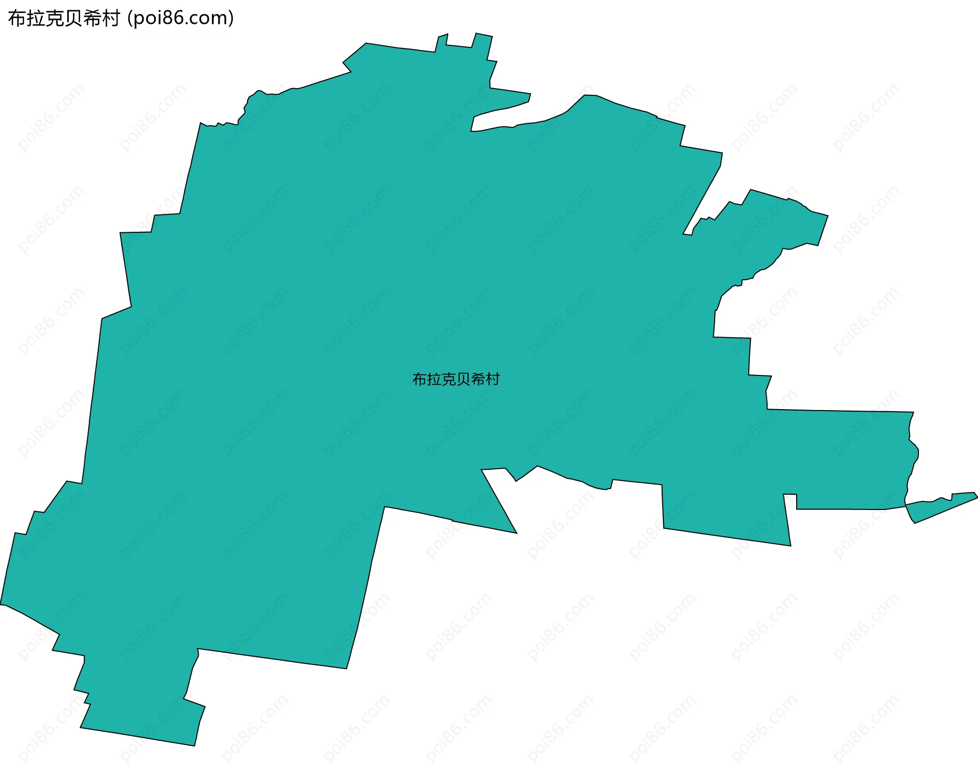布拉克贝希村边界地图