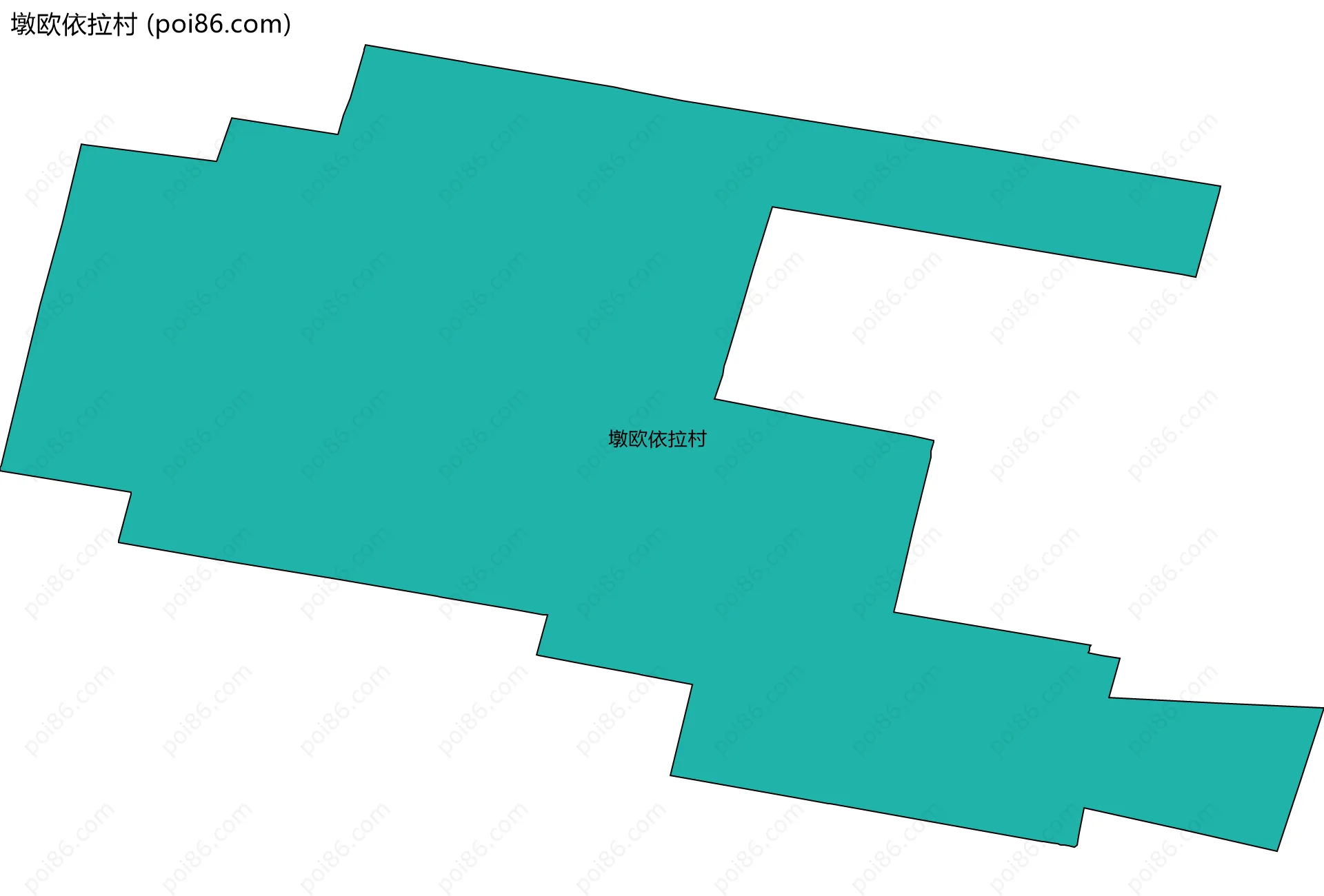 墩欧依拉村边界地图