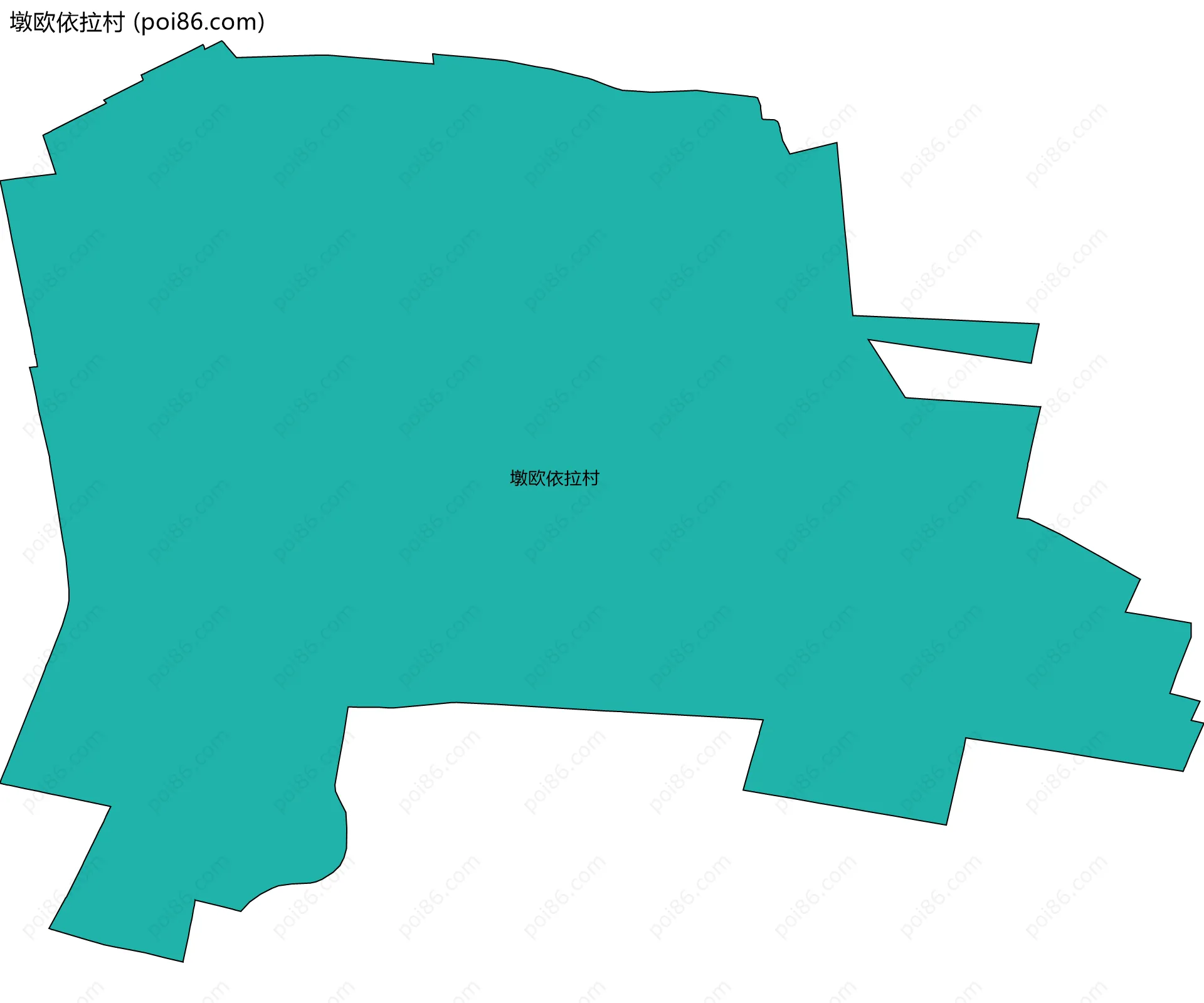 墩欧依拉村边界地图