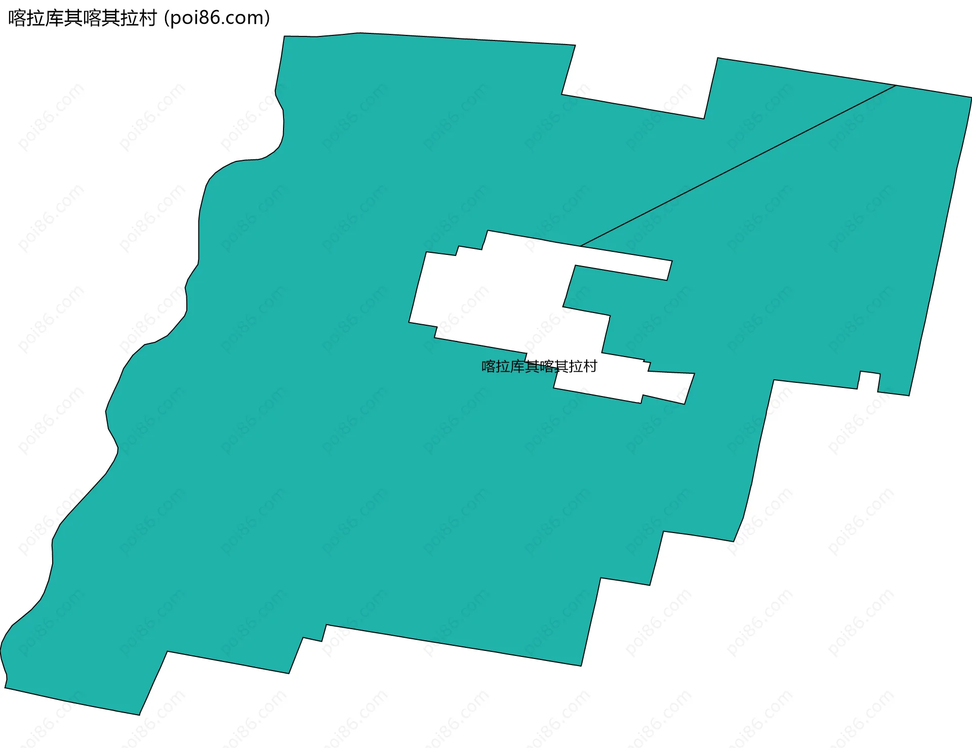 喀拉库其喀其拉村边界地图