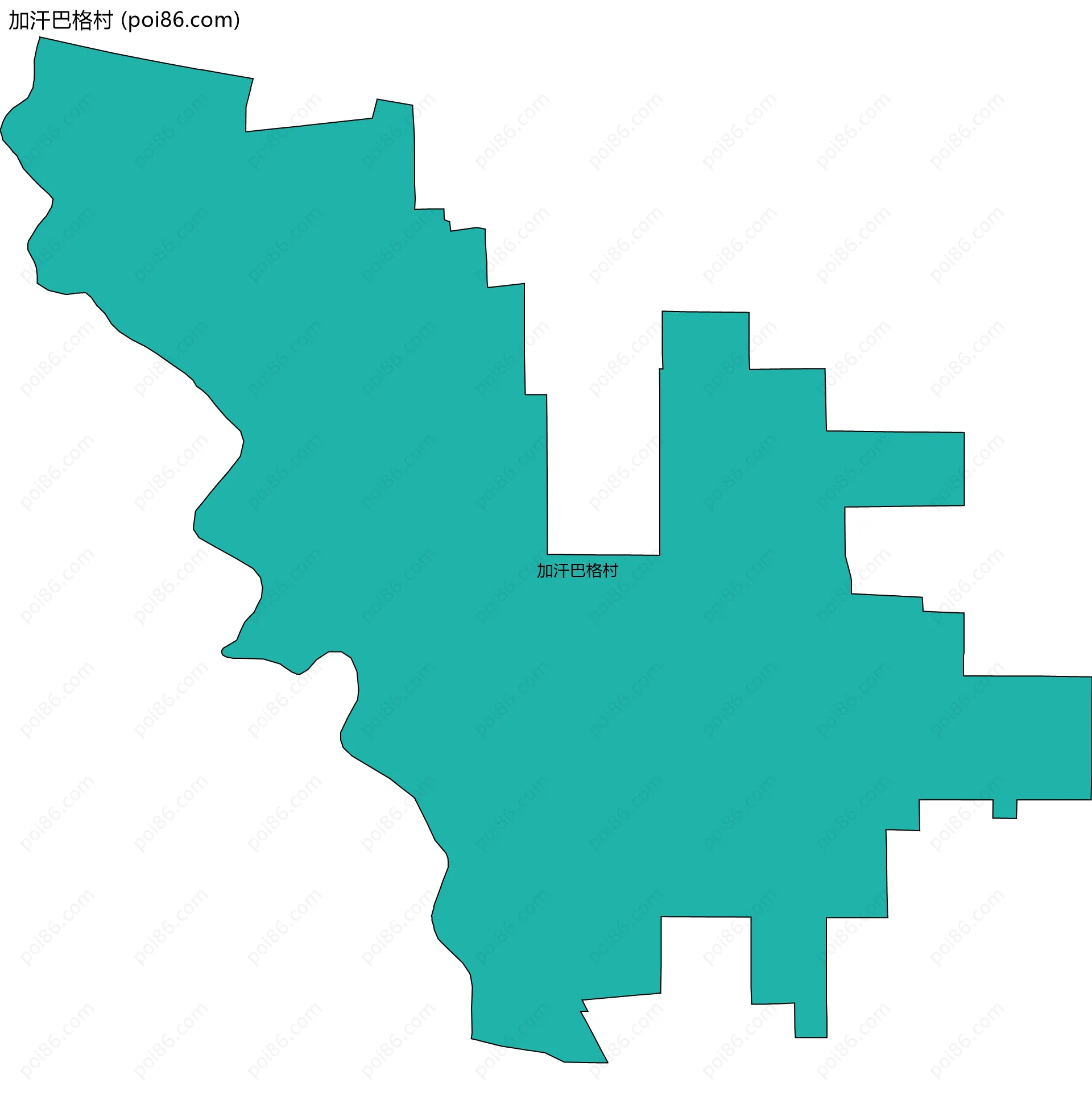 加汗巴格村边界地图