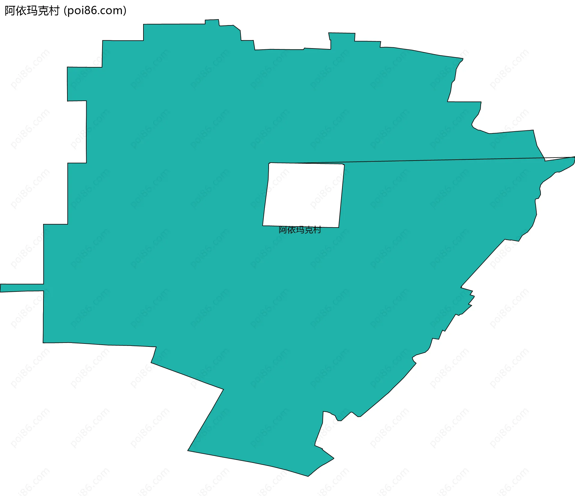阿依玛克村边界地图