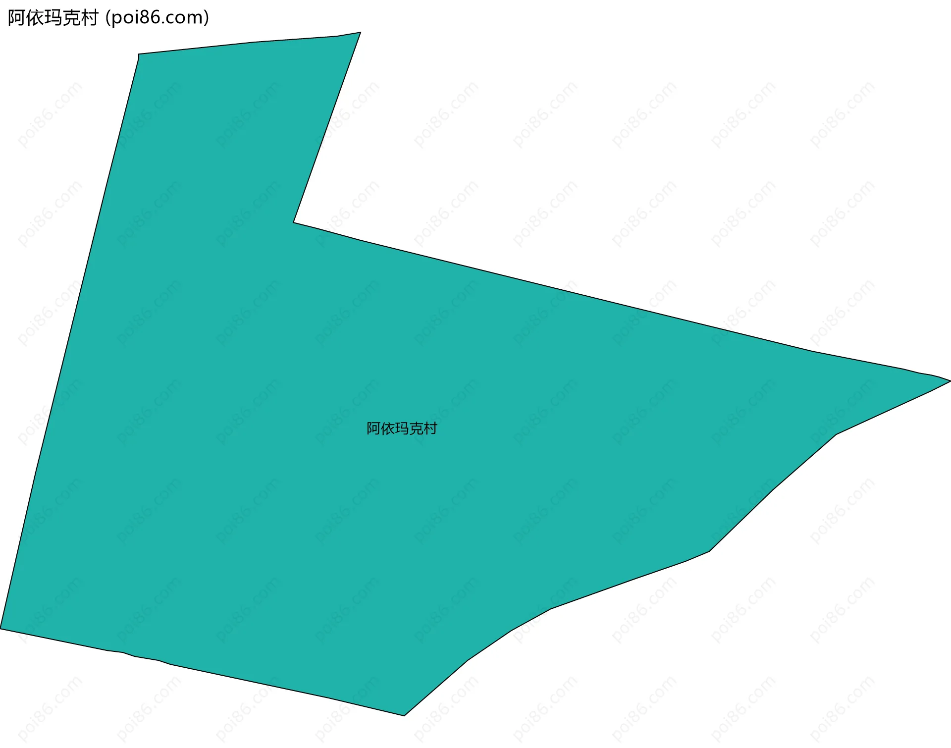 阿依玛克村边界地图
