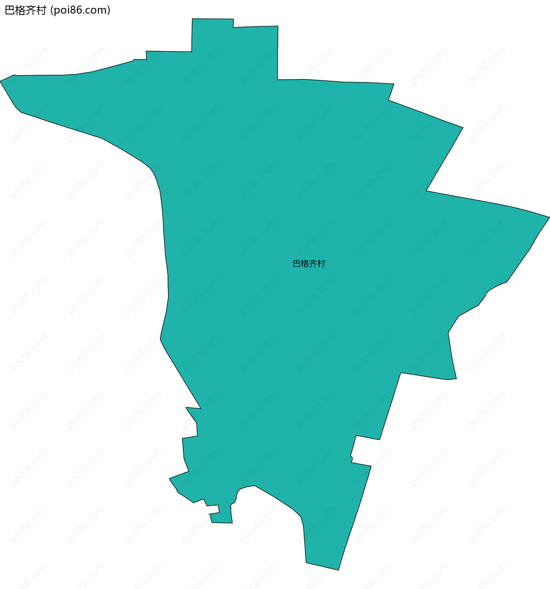 巴格齐村边界地图