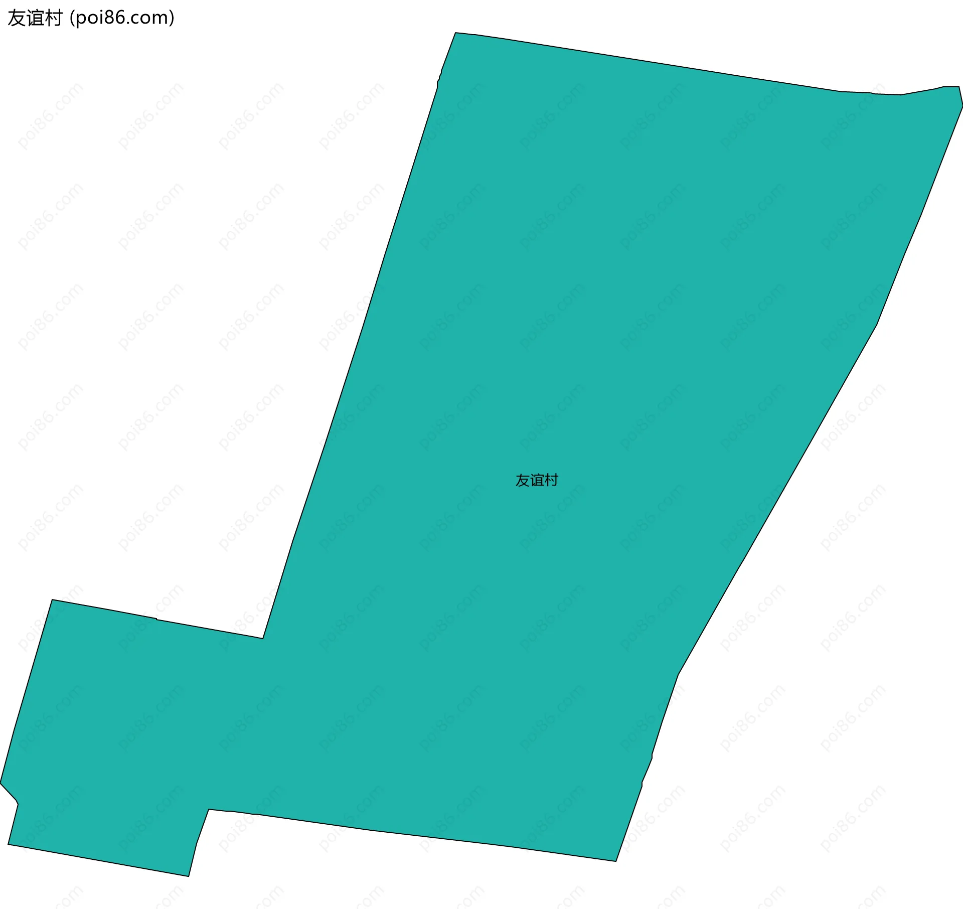 友谊村边界地图