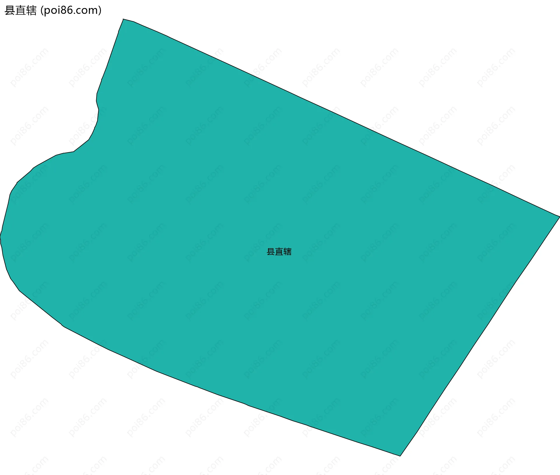 县直辖边界地图
