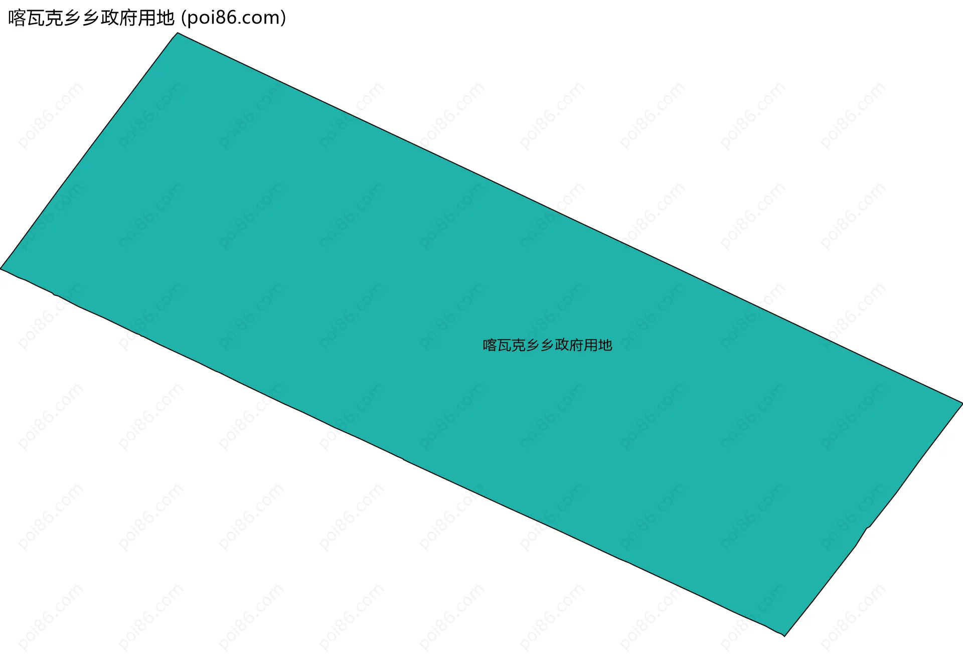 喀瓦克乡乡政府用地边界地图