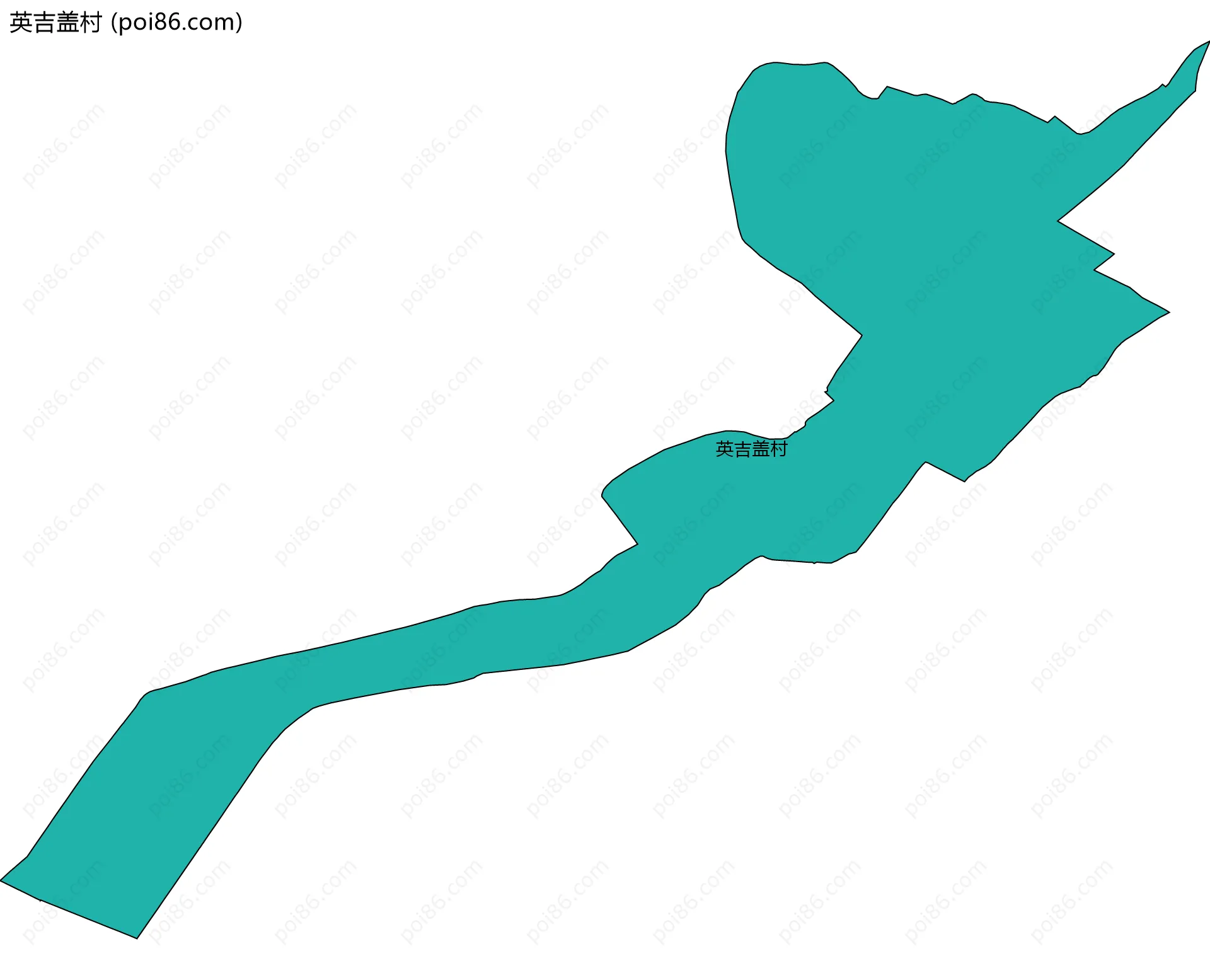 英吉盖村边界地图