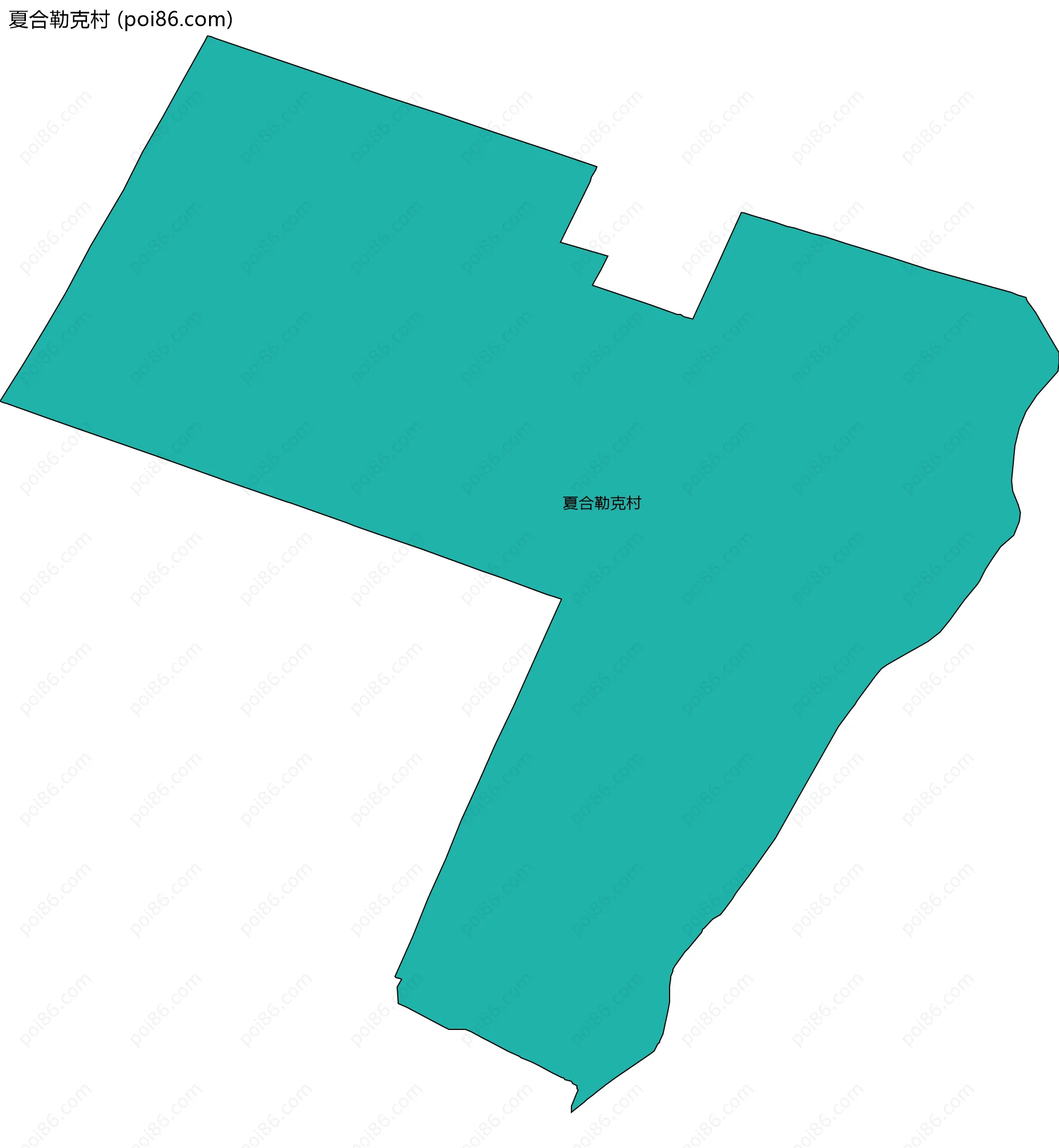 夏合勒克村边界地图