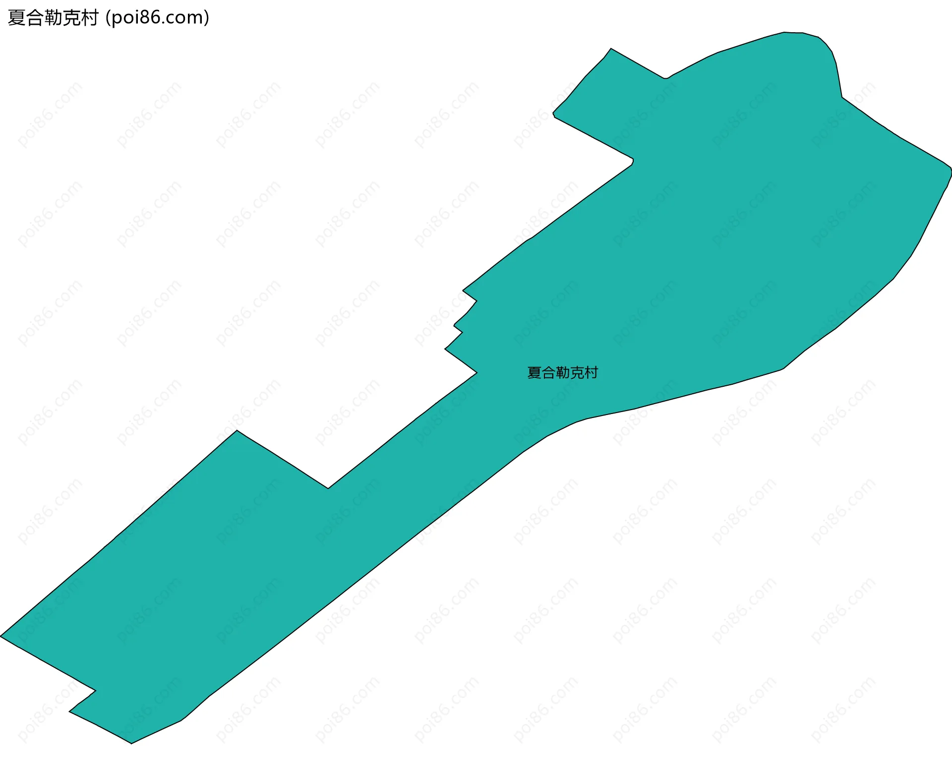 夏合勒克村边界地图