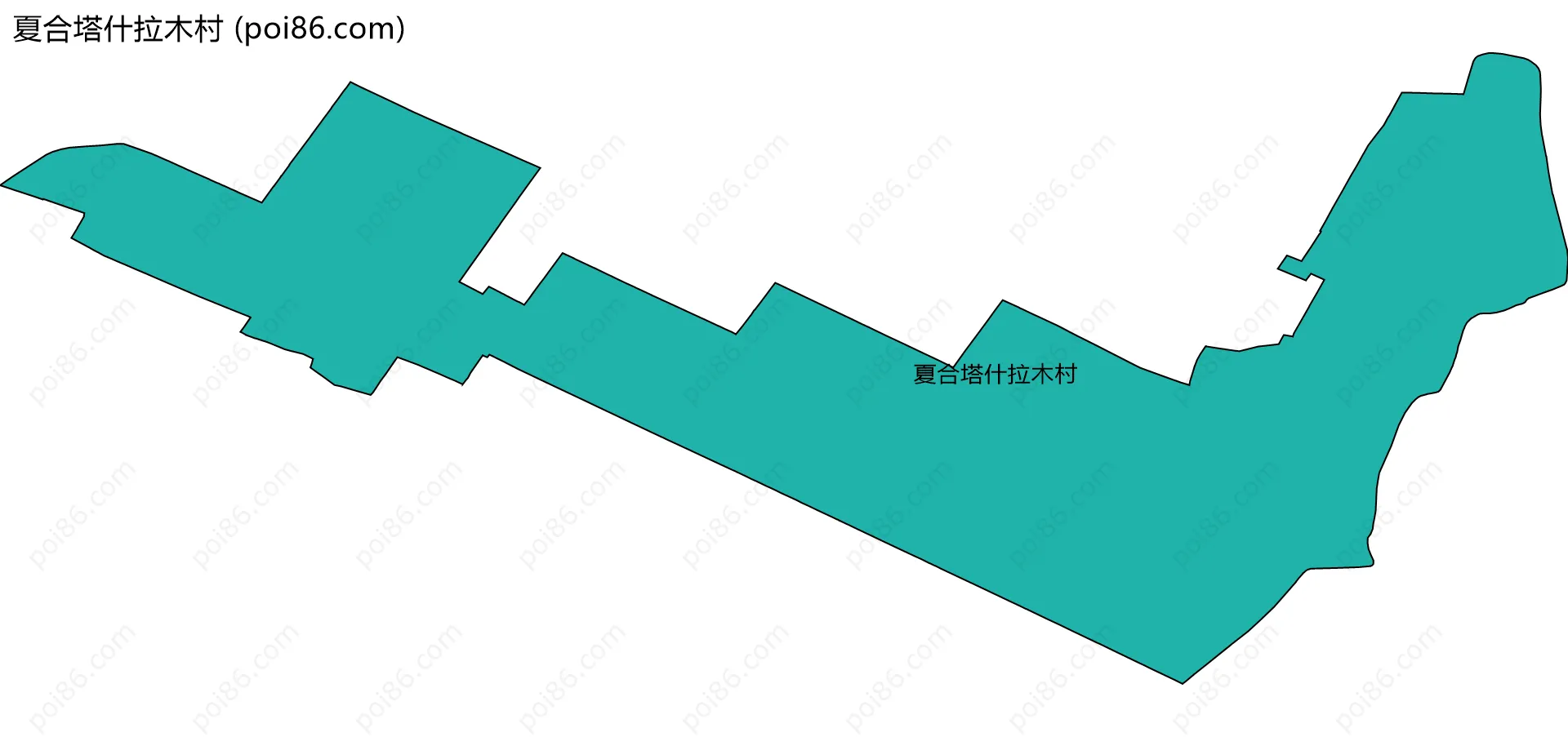 夏合塔什拉木村边界地图