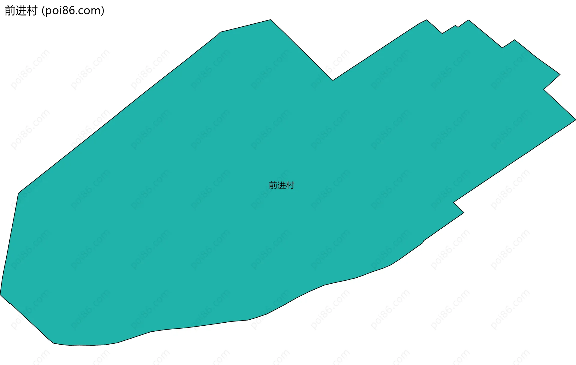 前进村边界地图