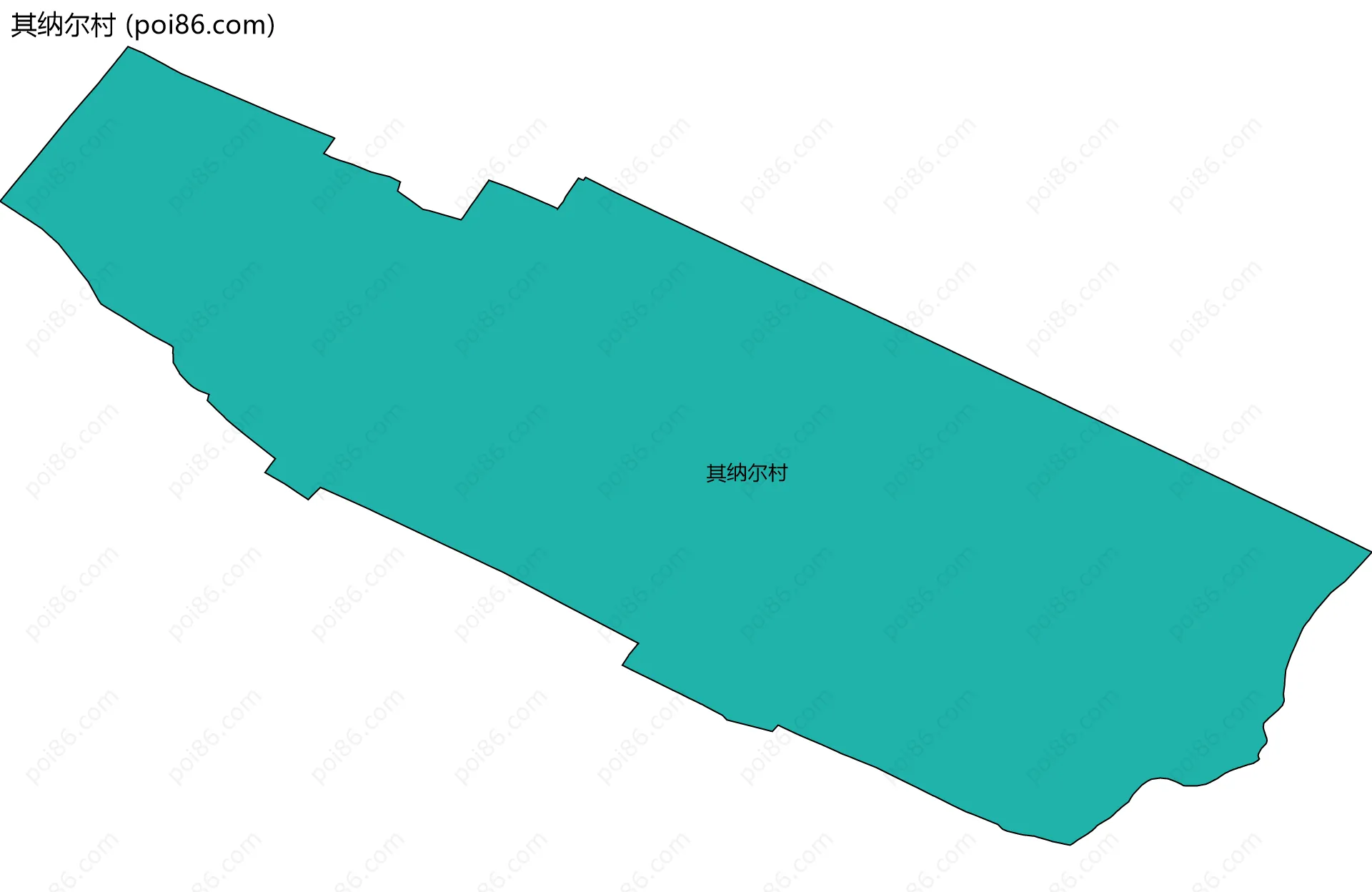 其纳尔村边界地图