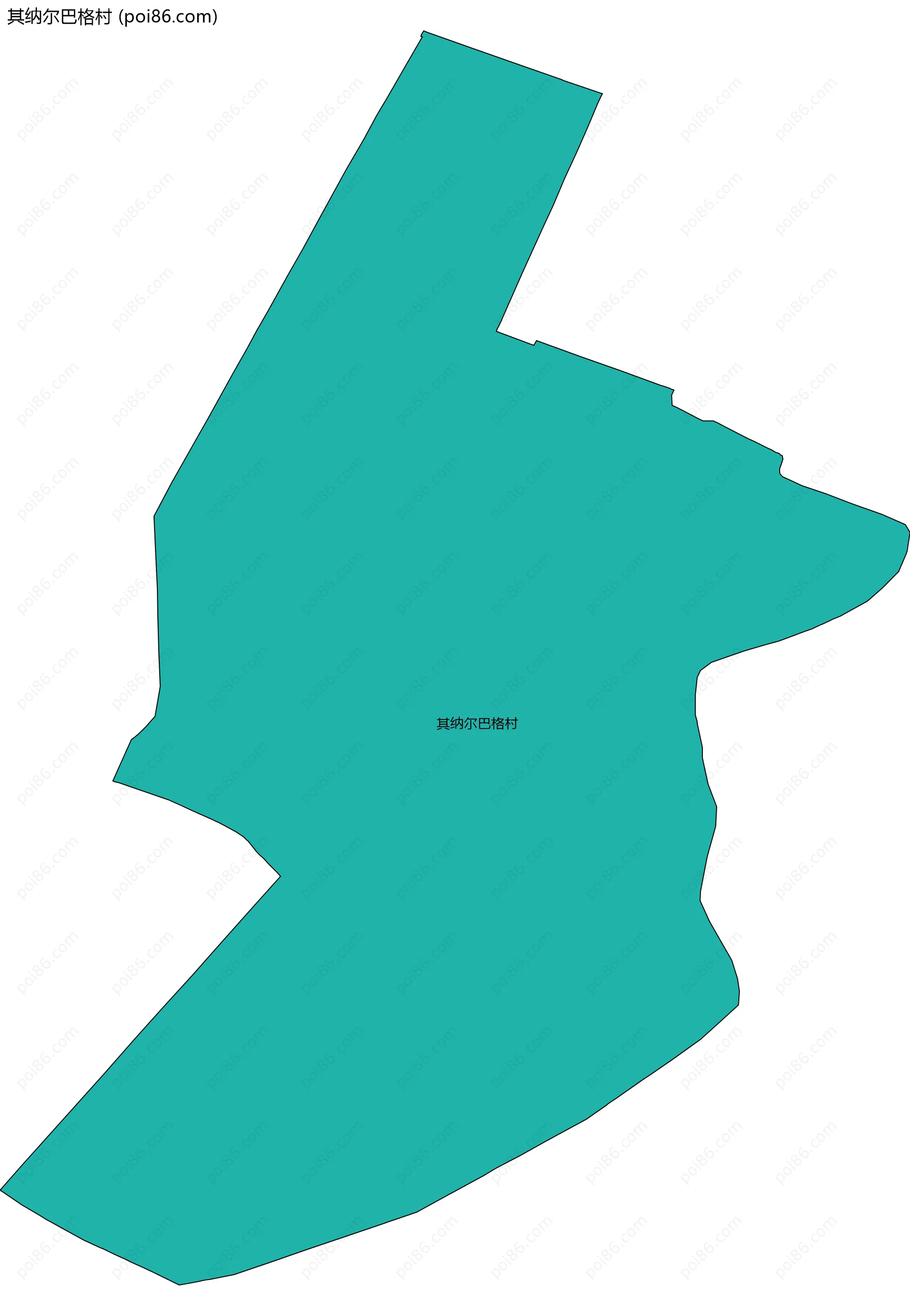 其纳尔巴格村边界地图