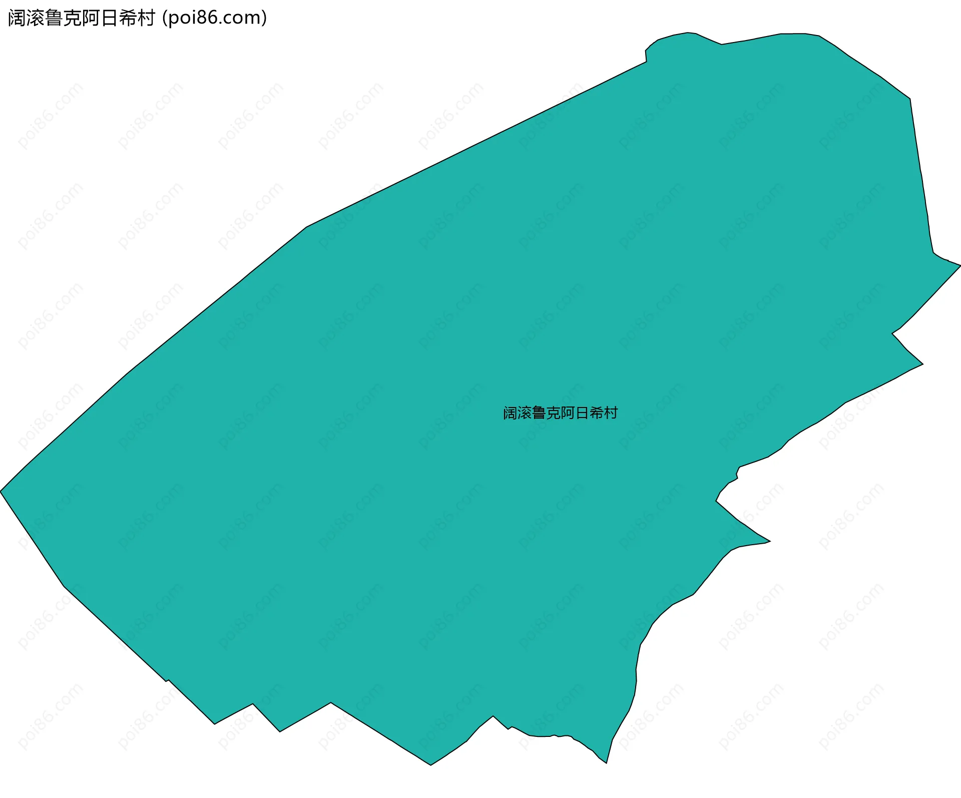 阔滚鲁克阿日希村边界地图