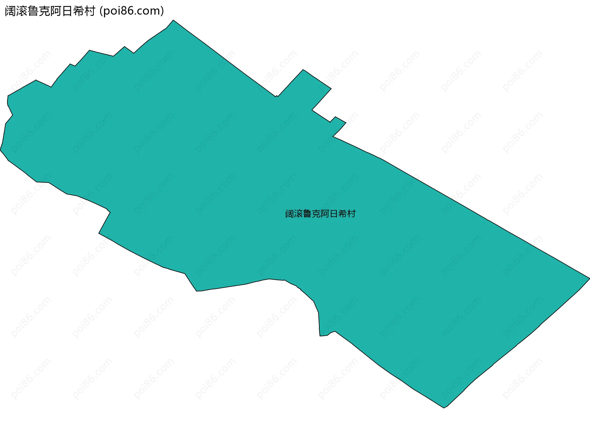 阔滚鲁克阿日希村边界地图
