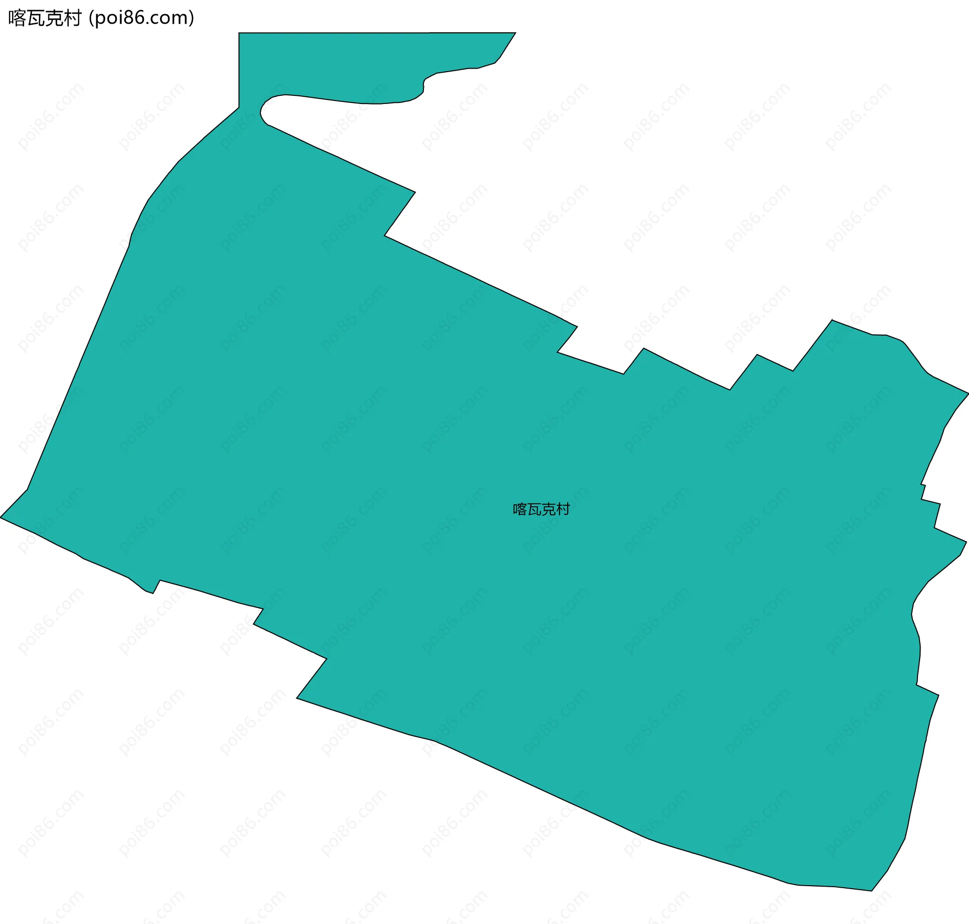 喀瓦克村边界地图