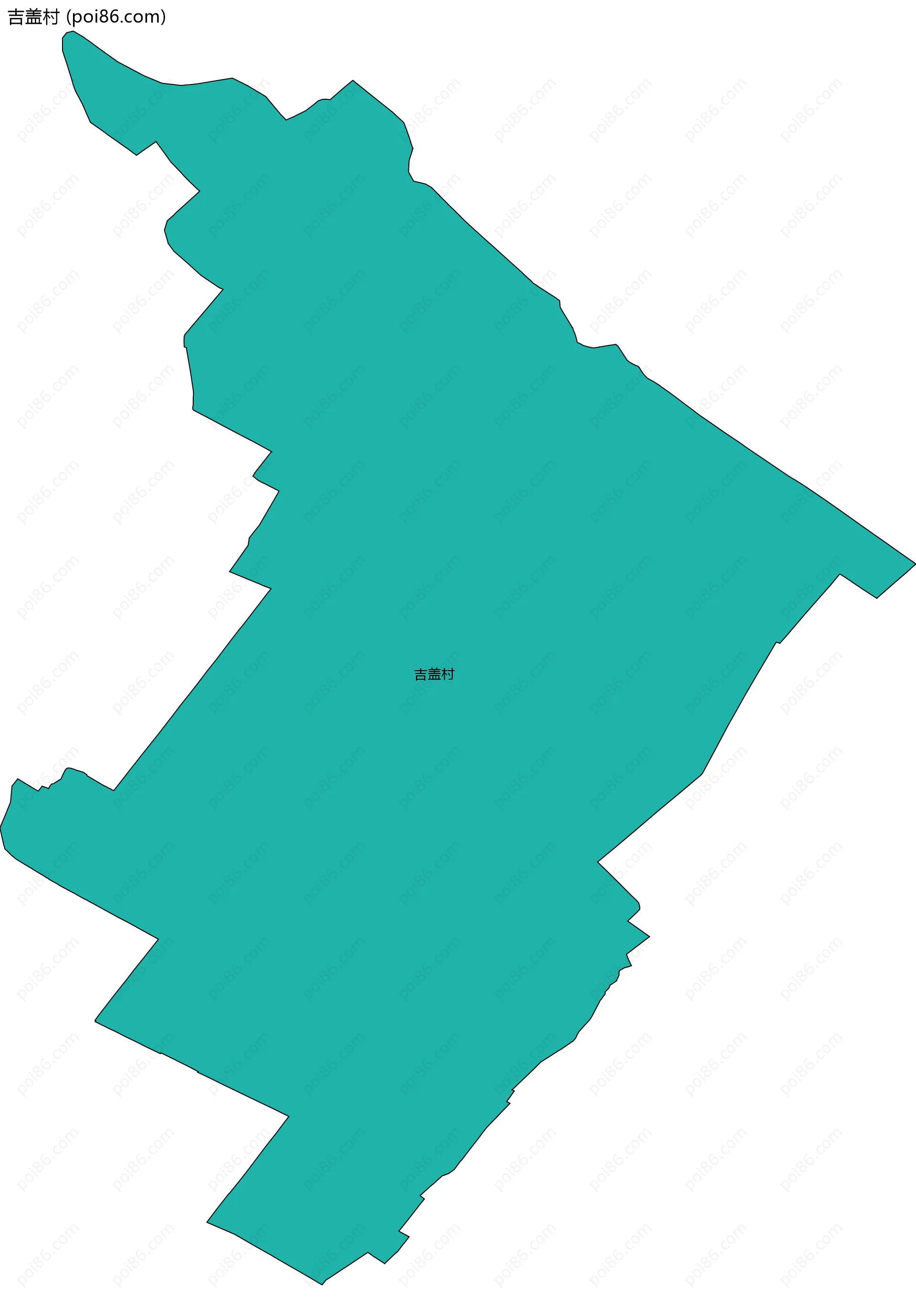 吉盖村边界地图