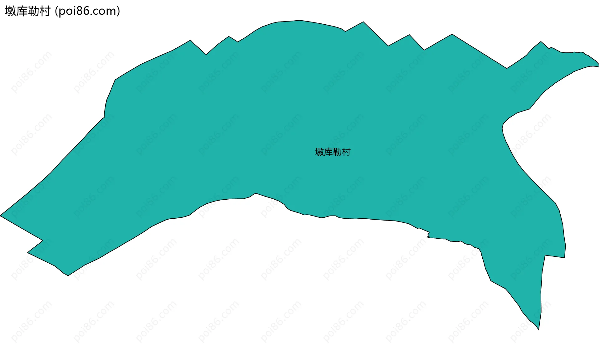 墩库勒村边界地图