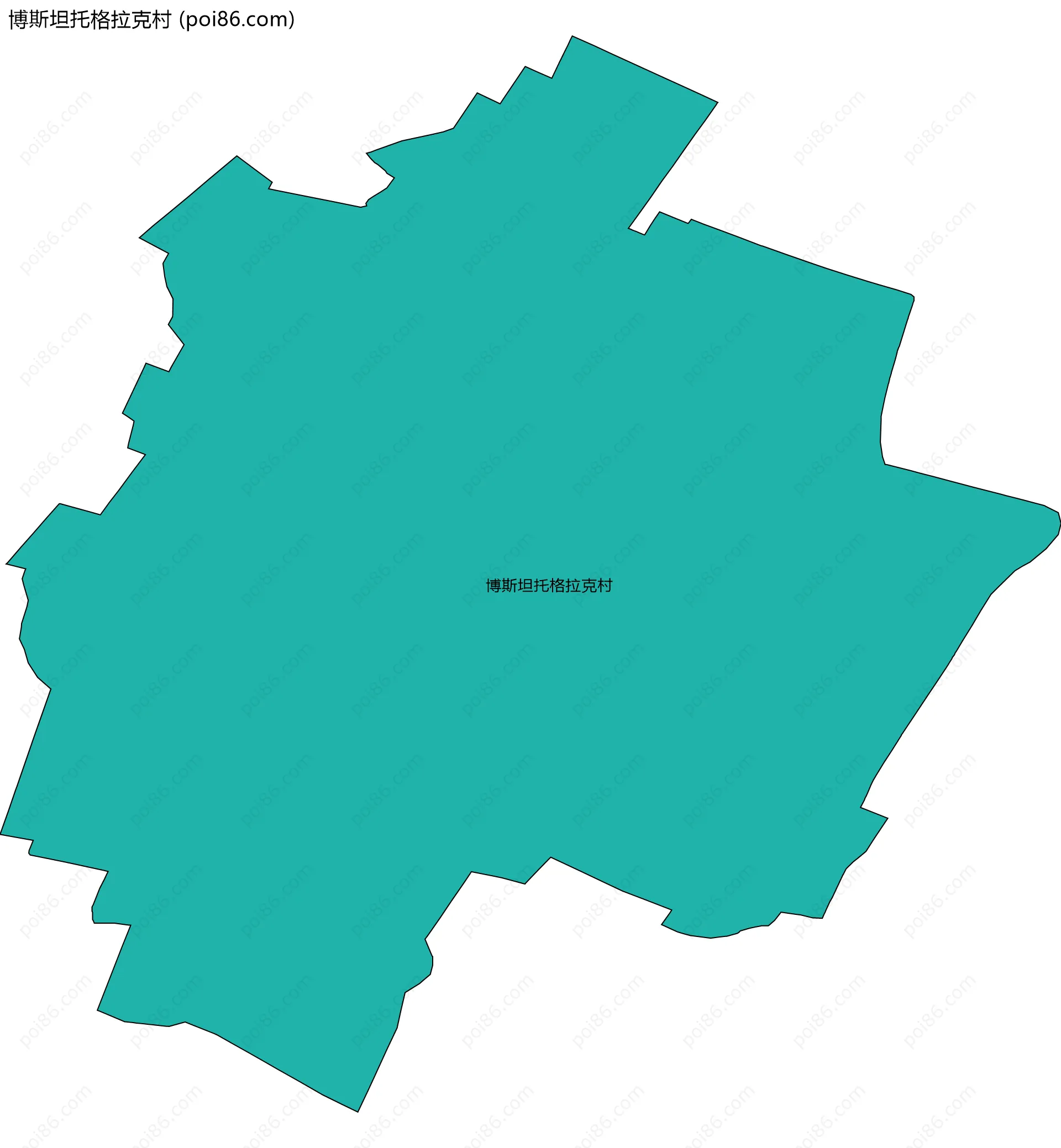 博斯坦托格拉克村边界地图