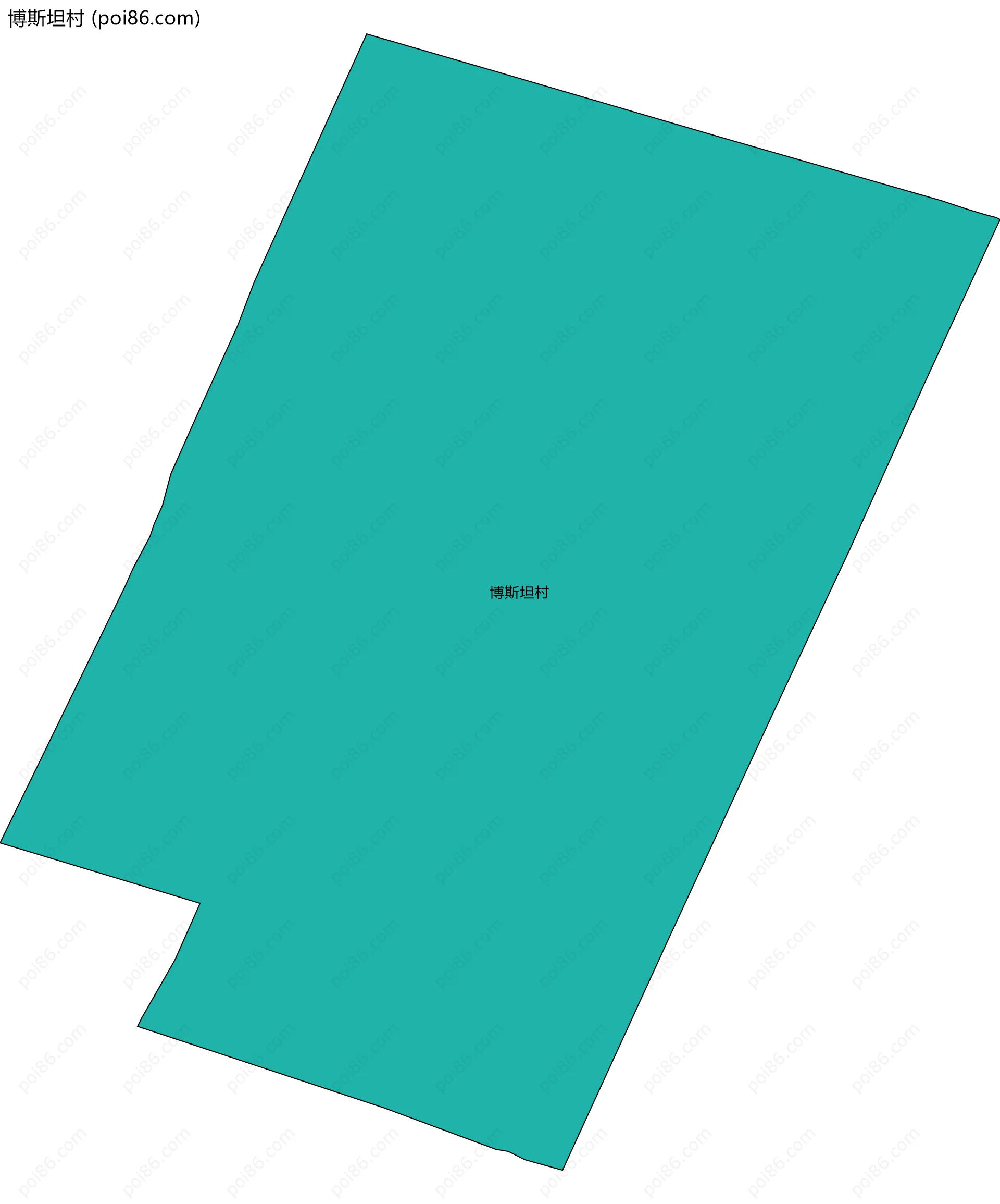 博斯坦村边界地图