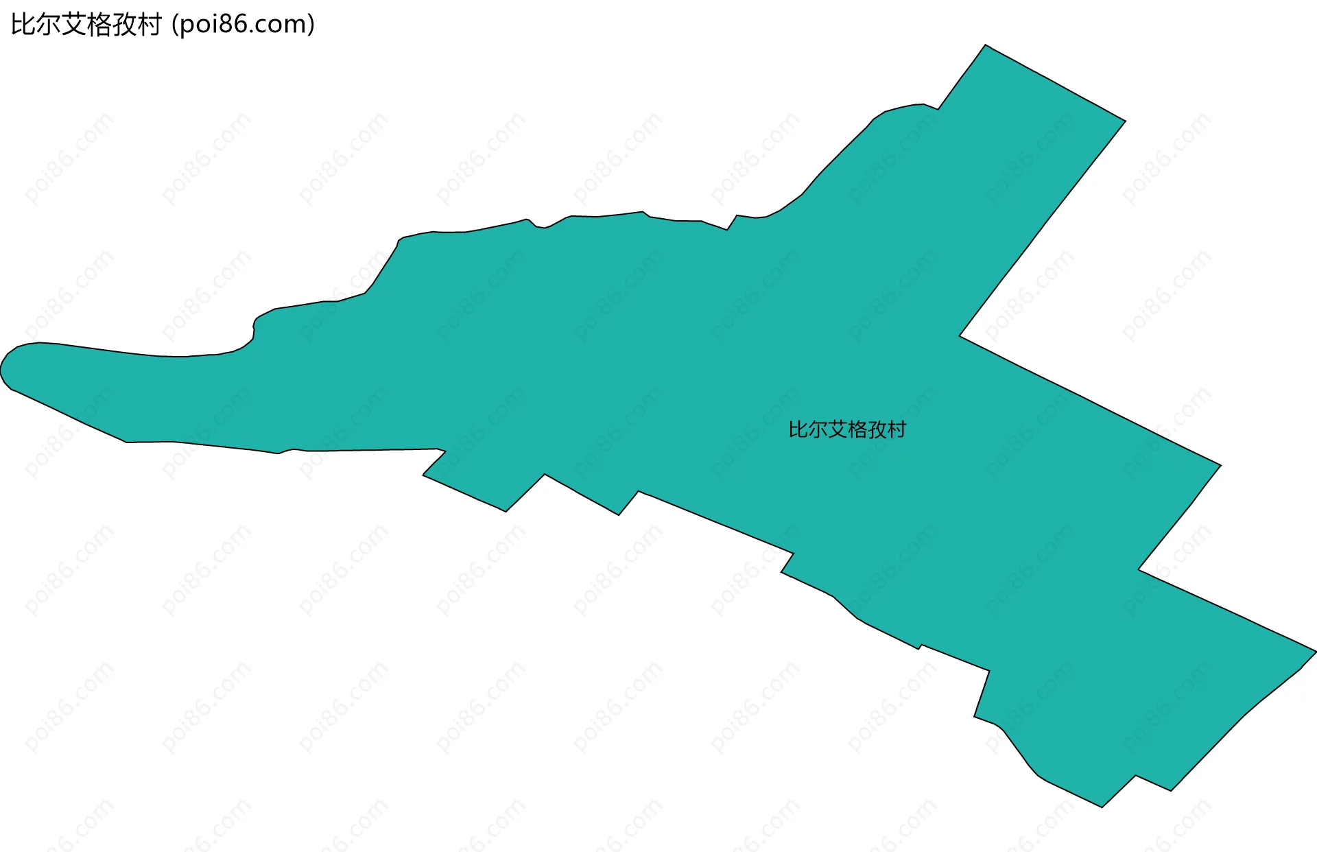 比尔艾格孜村边界地图