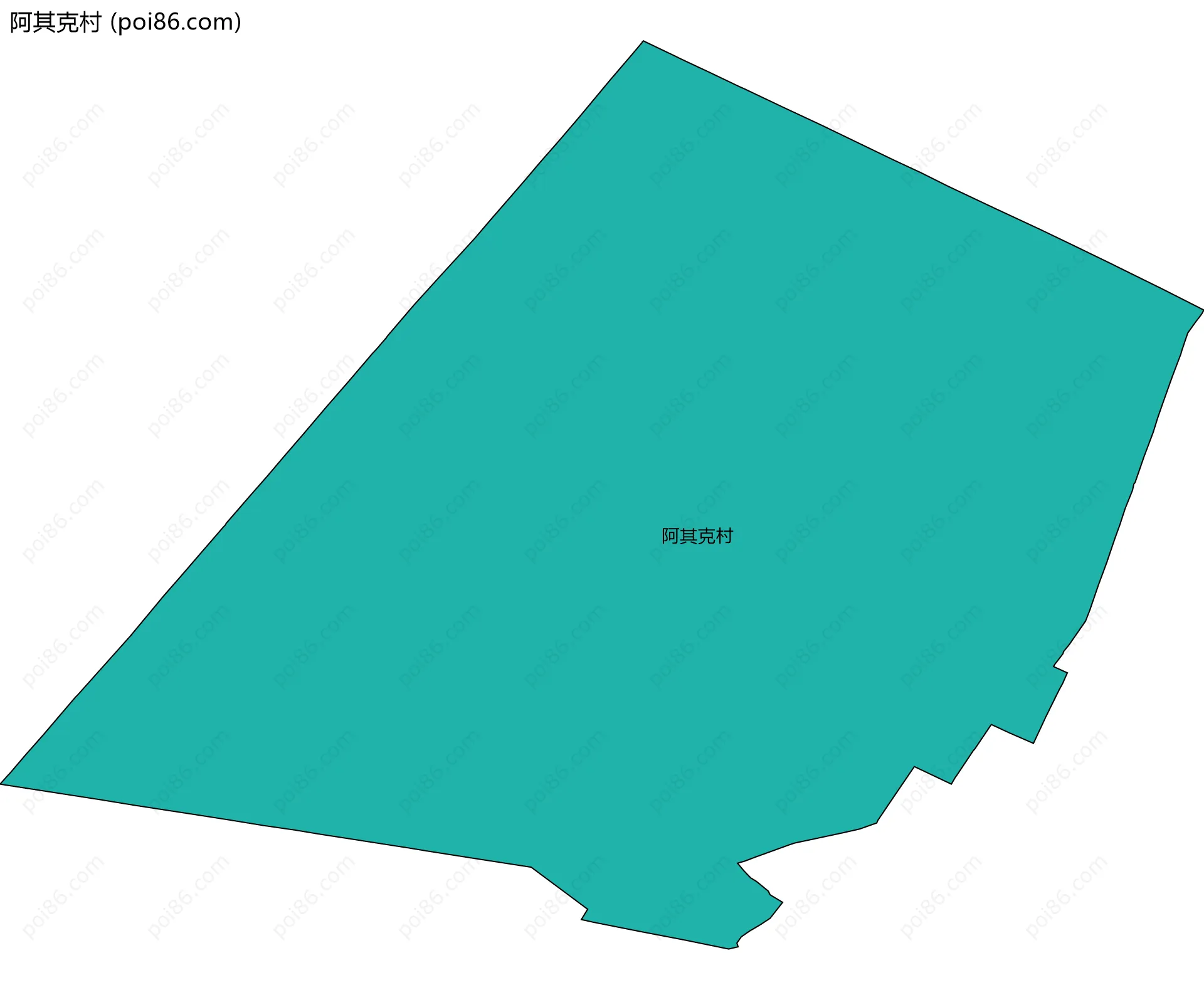 阿其克村边界地图