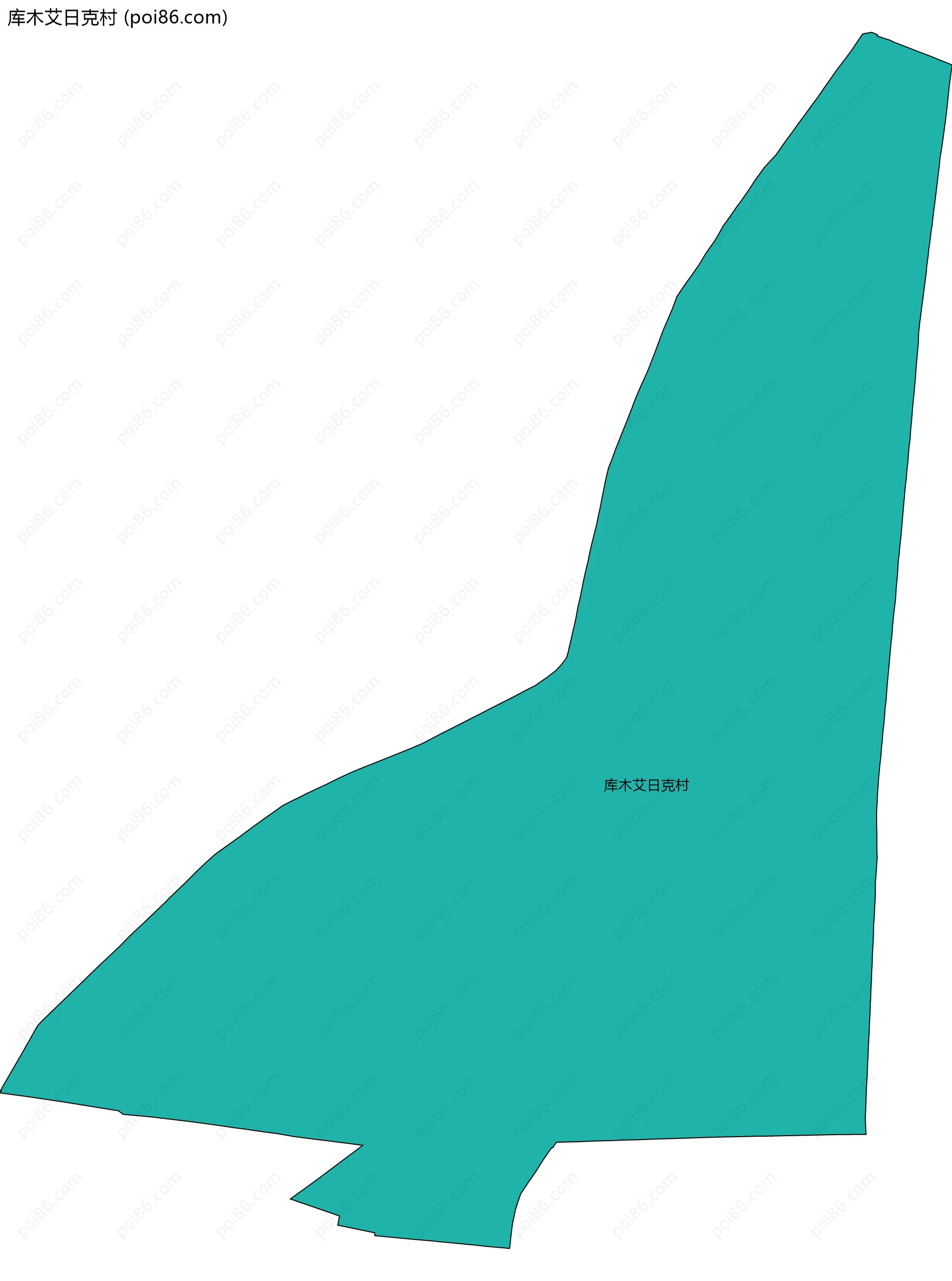 库木艾日克村边界地图