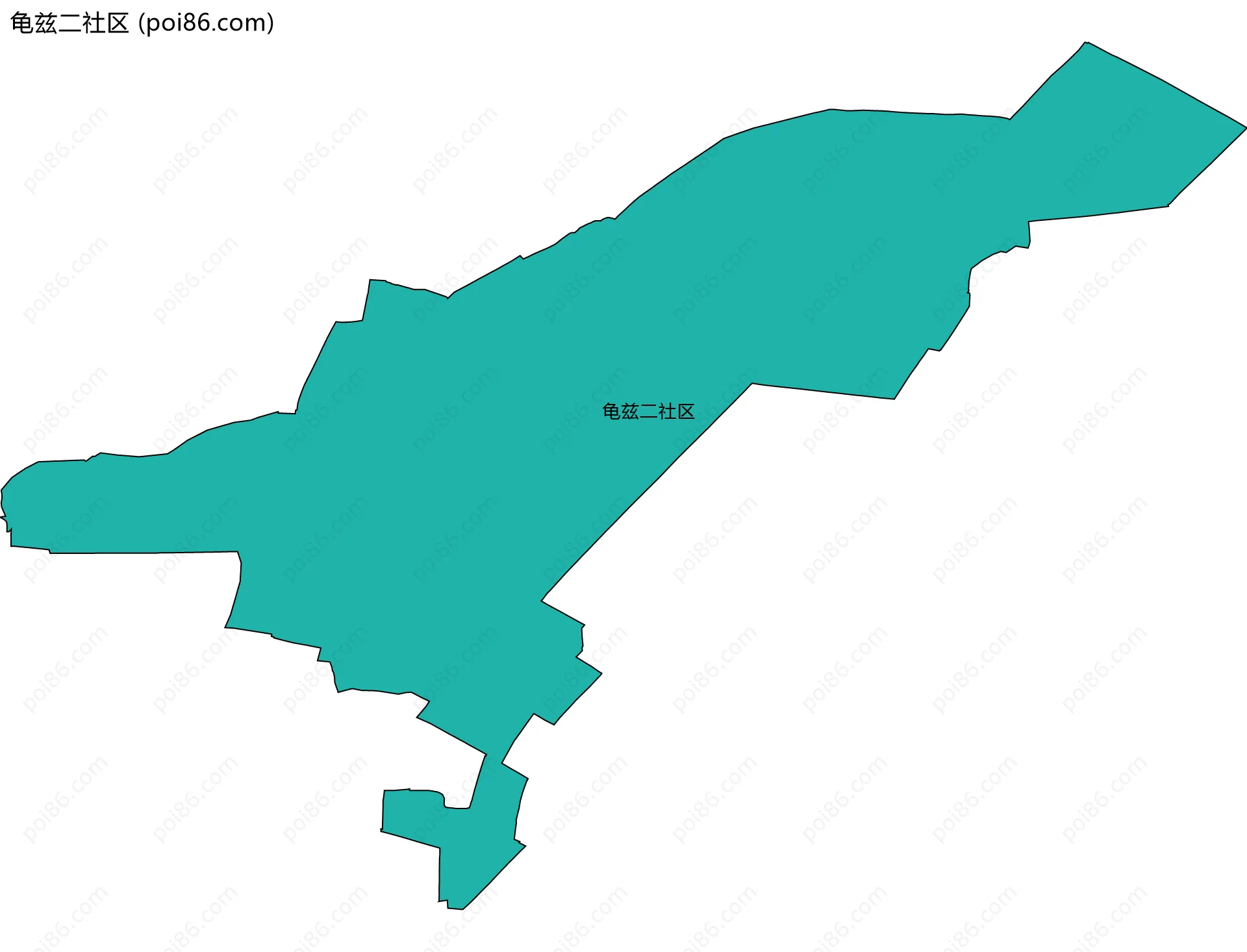 龟兹二社区边界地图