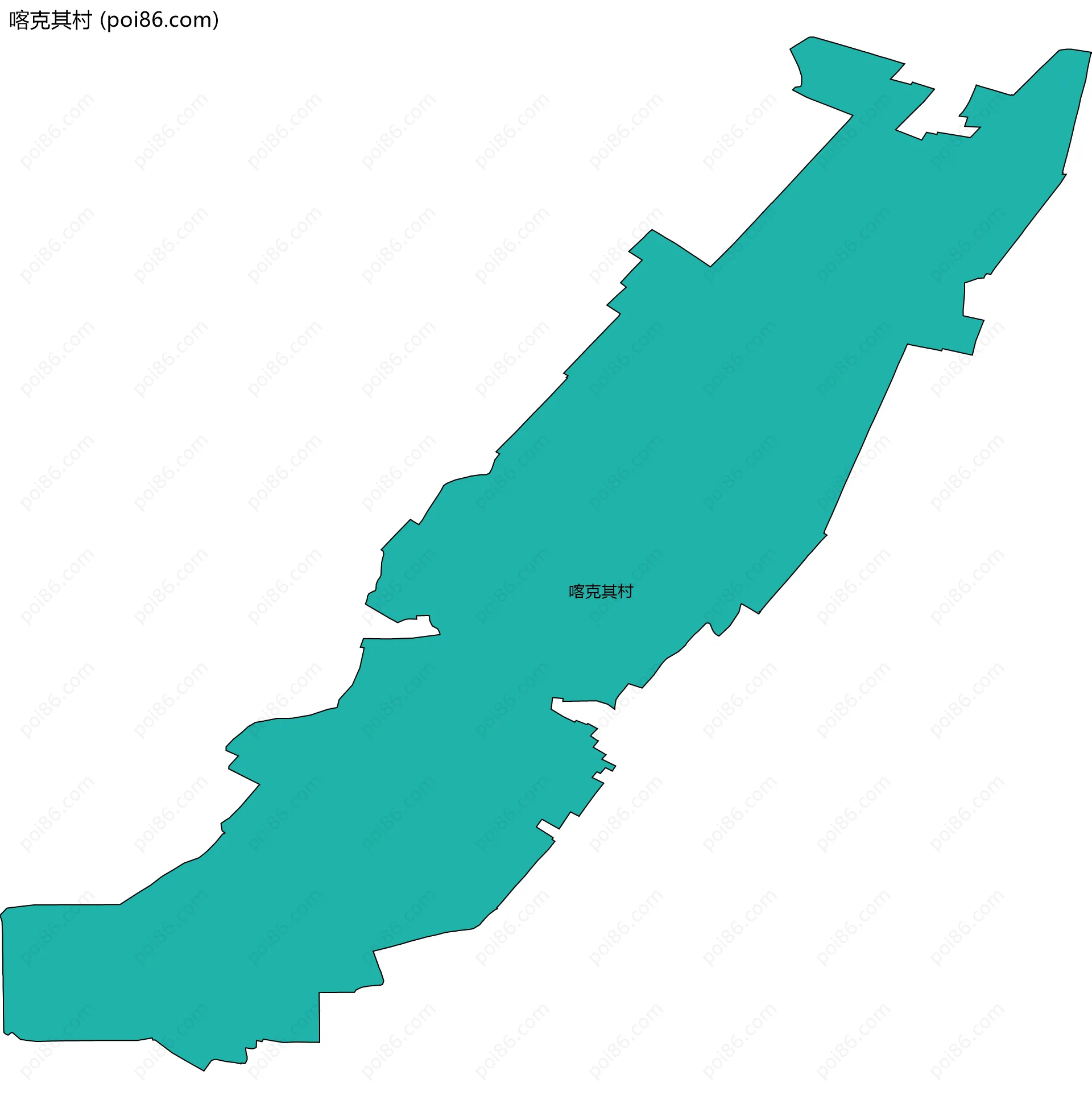 喀克其村边界地图