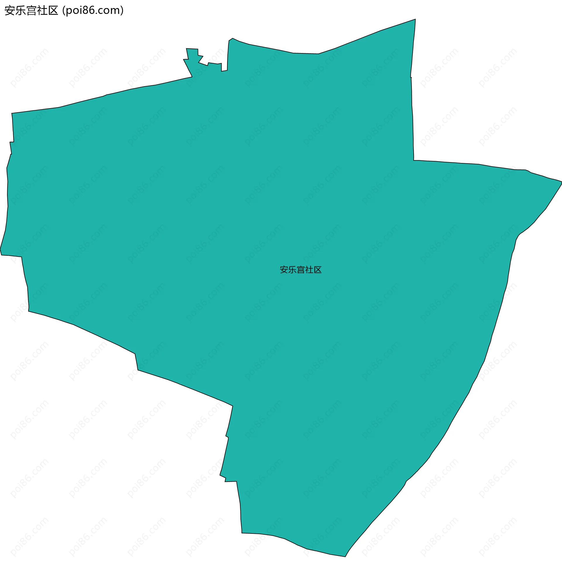 安乐宫社区边界地图