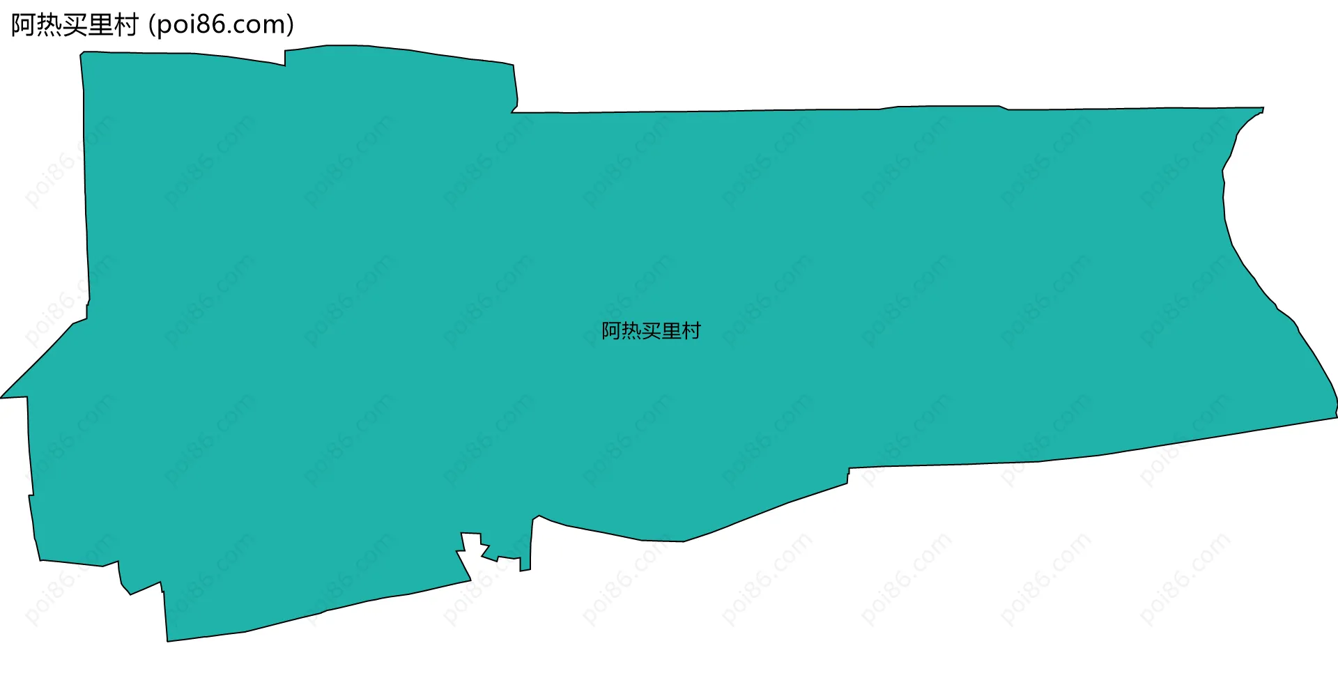 阿热买里村边界地图